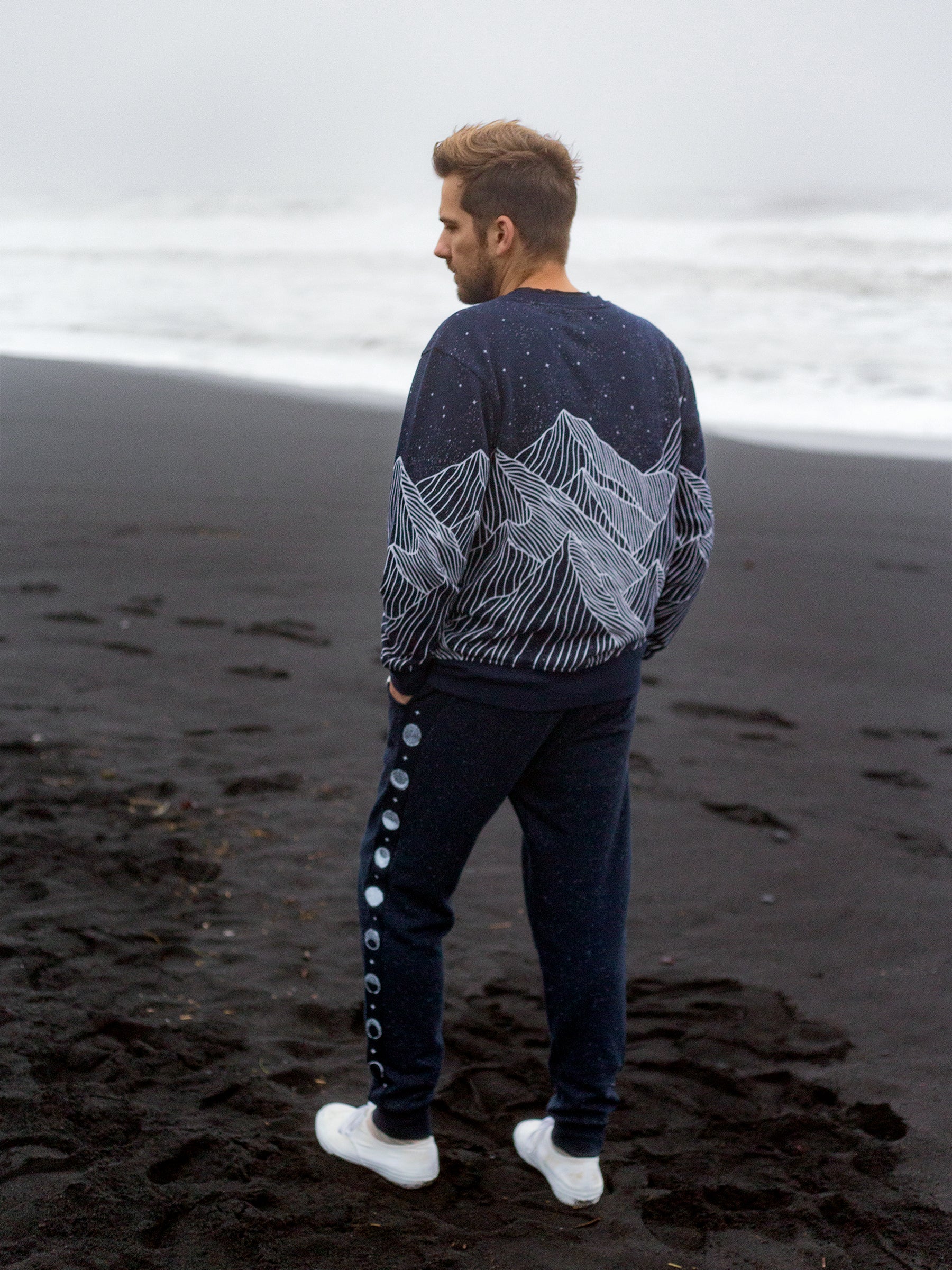 Alpine Etching Pullover, a Organic Sweatshirt by Happy Earth Apparel