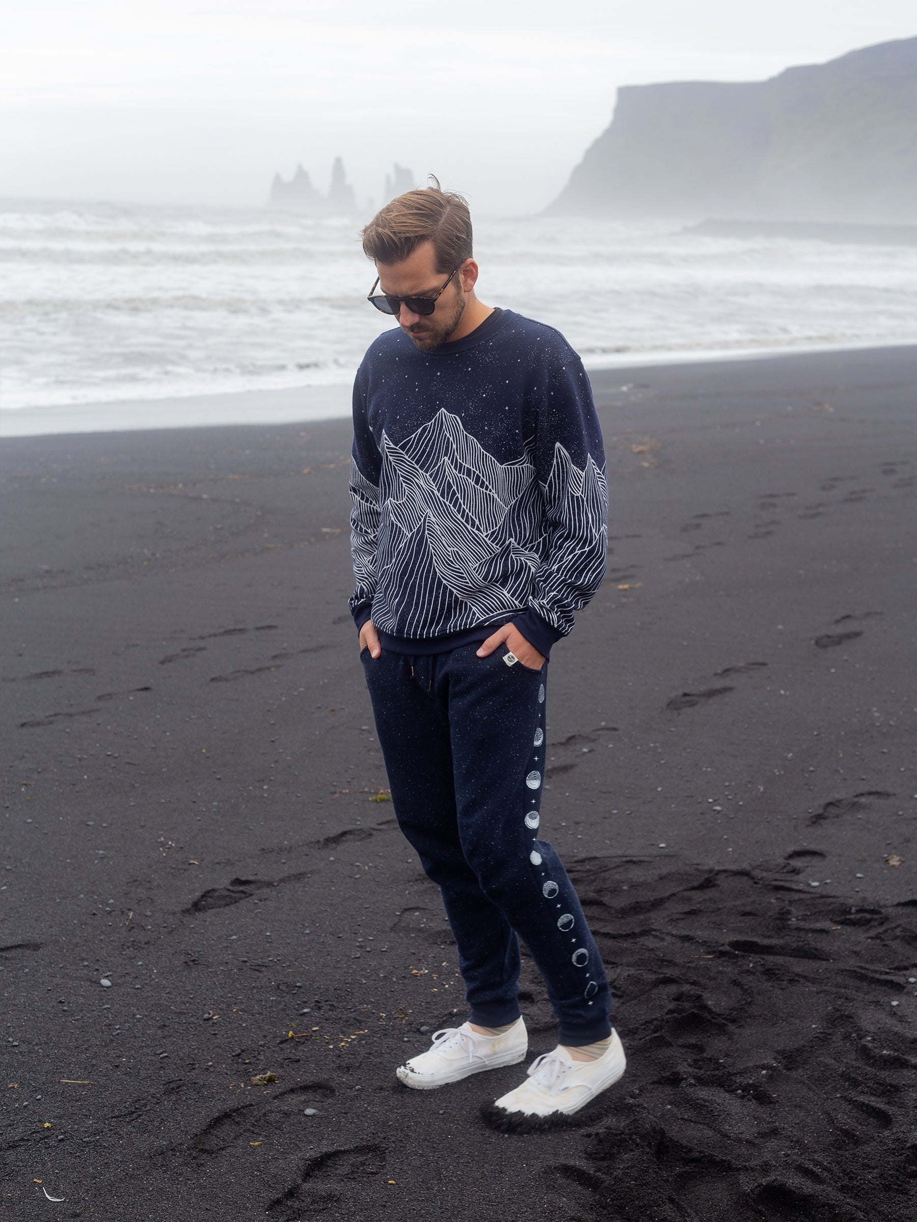 Alpine Etching Pullover, a Organic Sweatshirt by Happy Earth Apparel