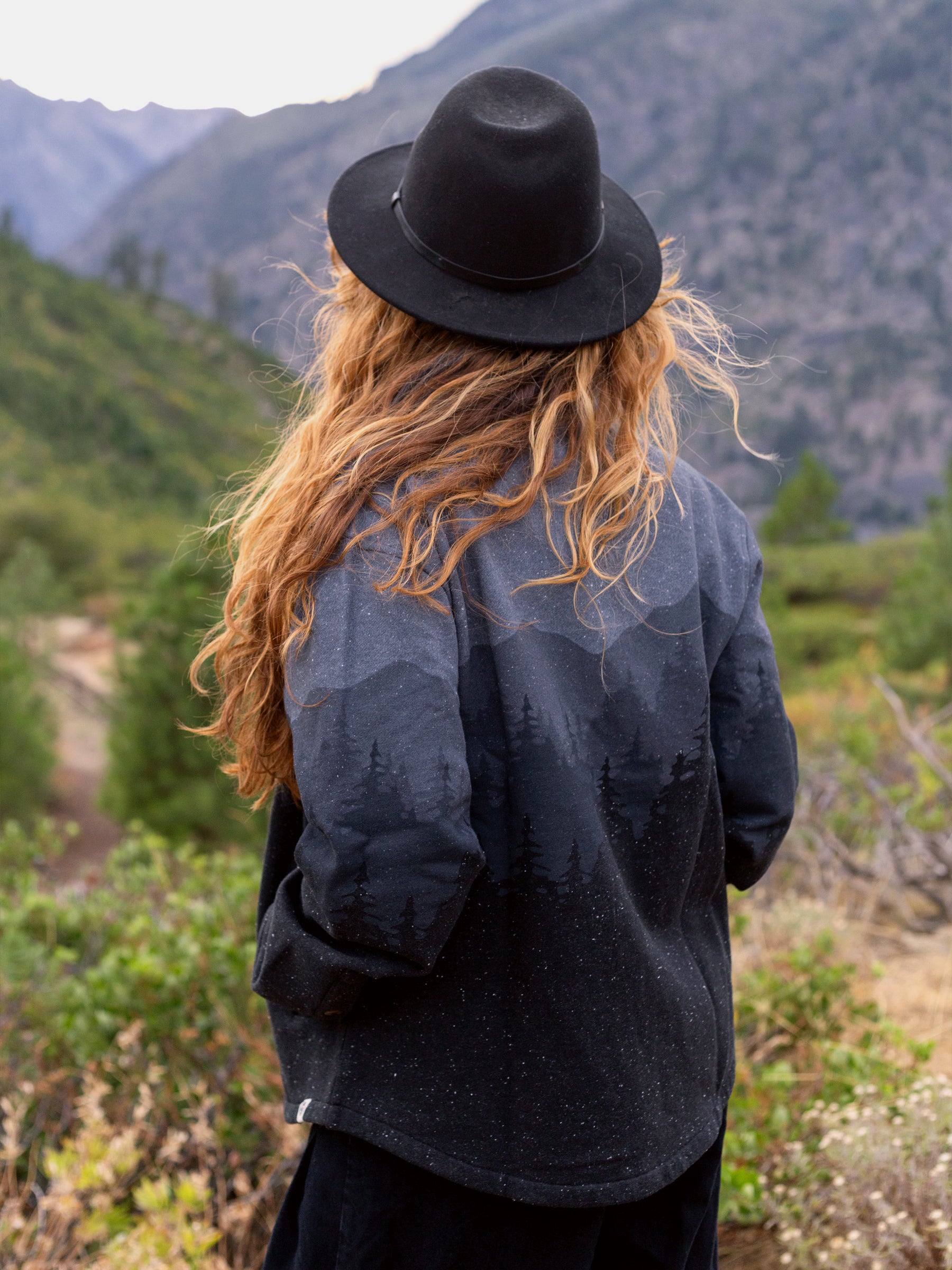 Dark Frost Blanket Shirt, a Organic Jacket by Happy Earth Apparel