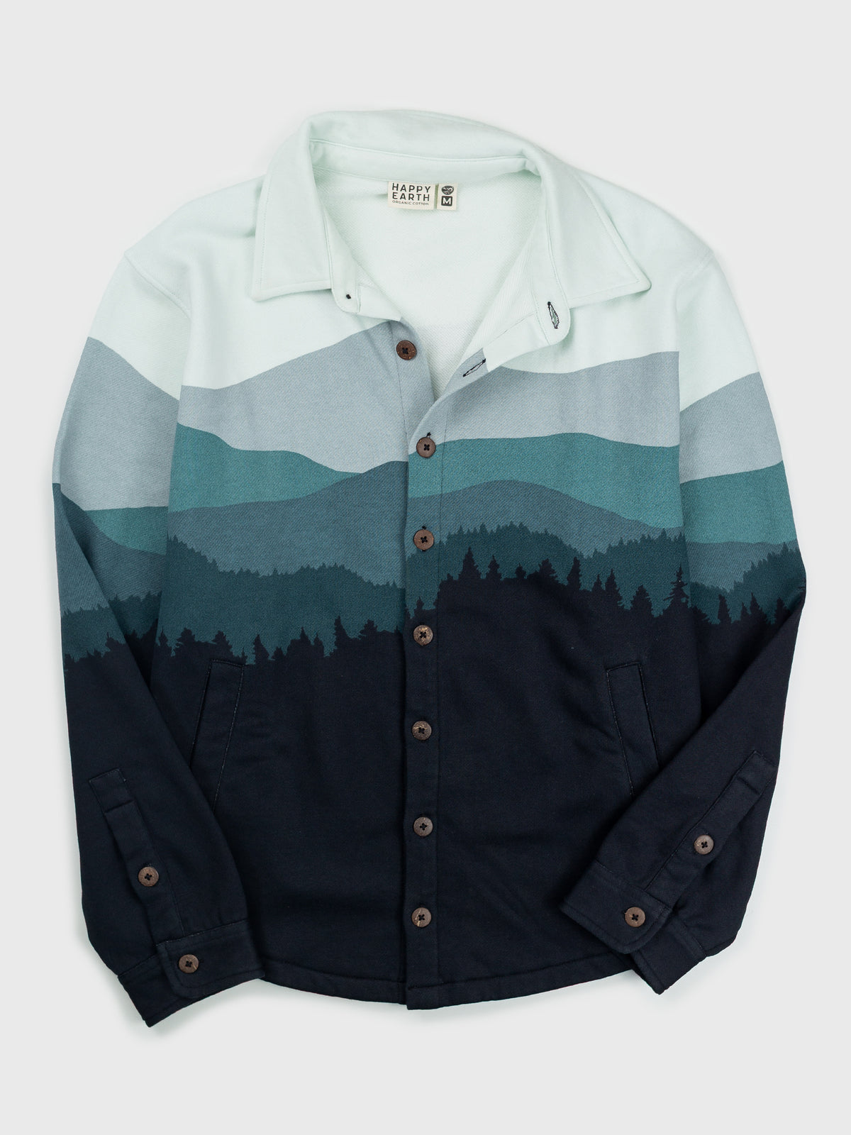 Smoky Mountains Blanket Shirt - Organic Cotton Button-Up 