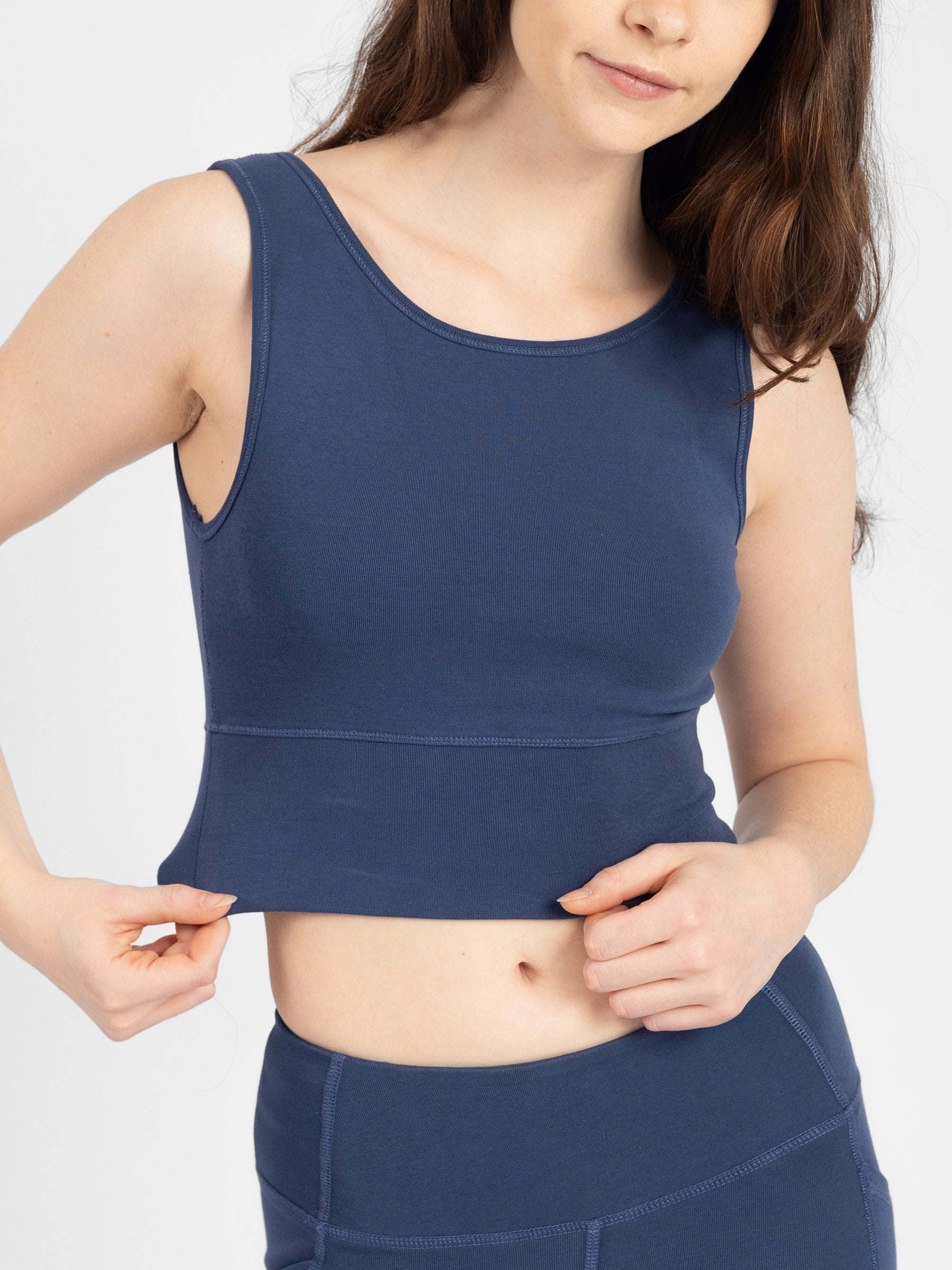 PlantTec™ Organic Reversible Crop Tank | Blueberry