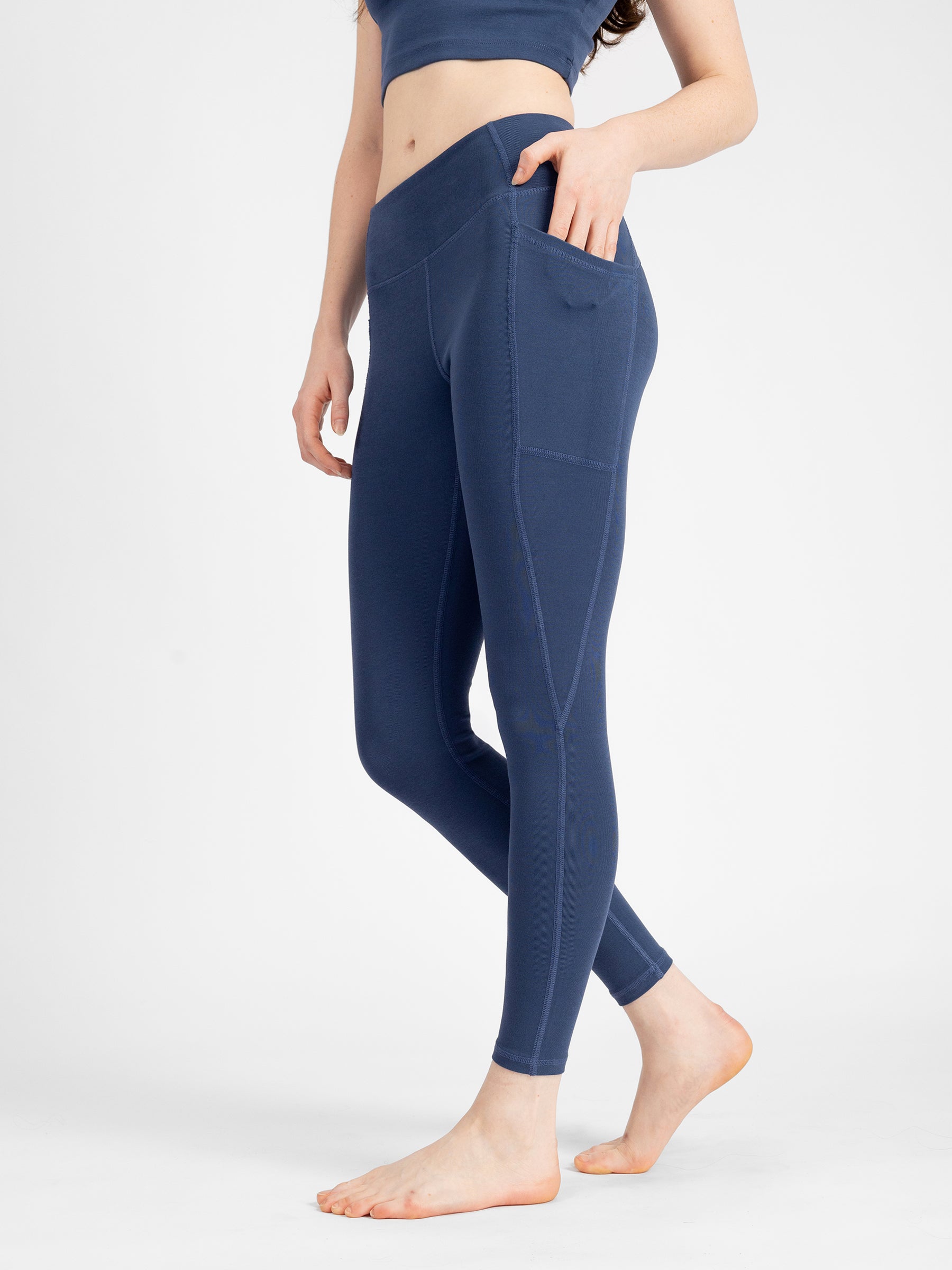 PlantTec™ Organic Leggings | Blueberry