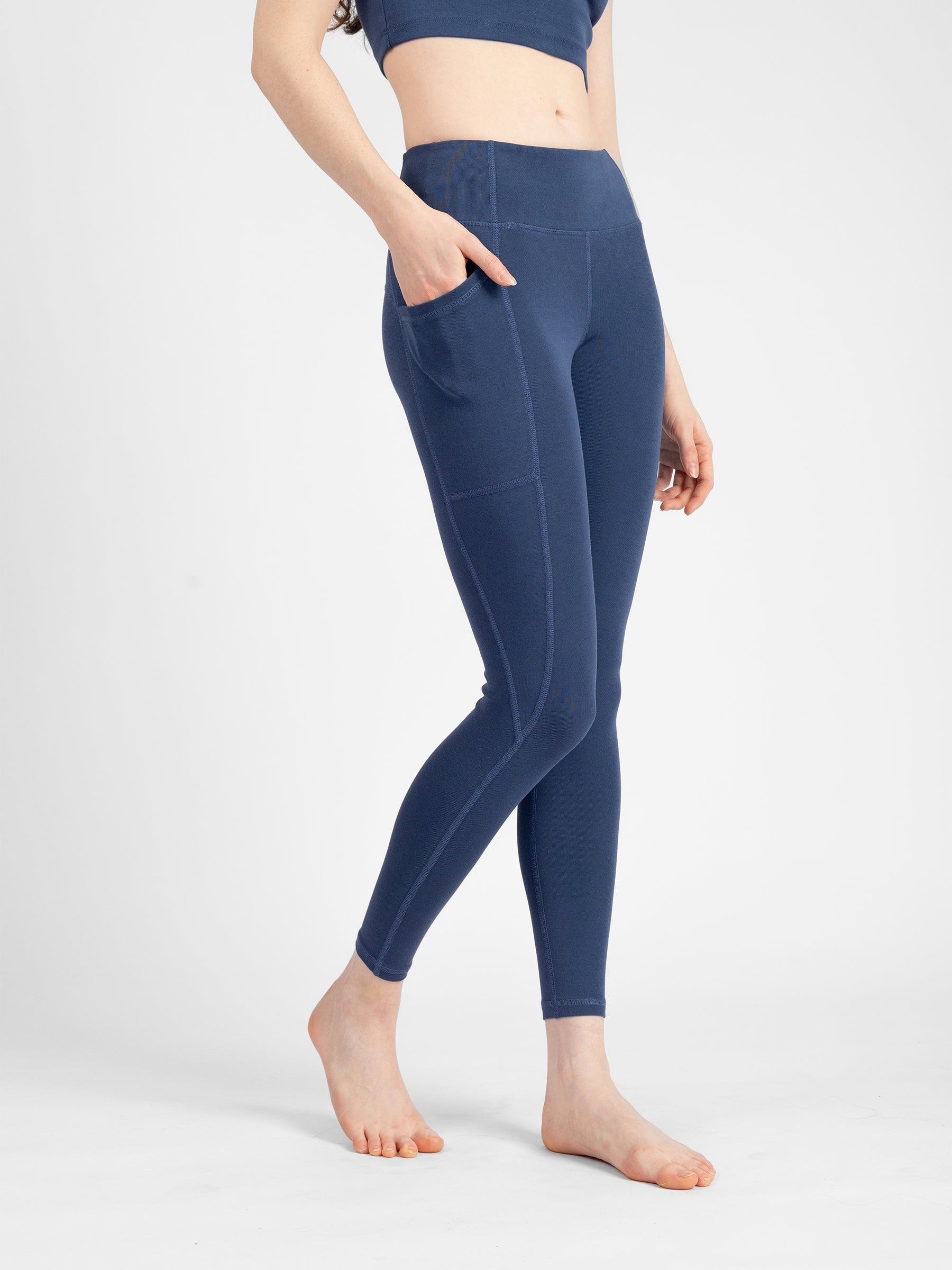 PlantTec™ Organic Leggings | Blueberry