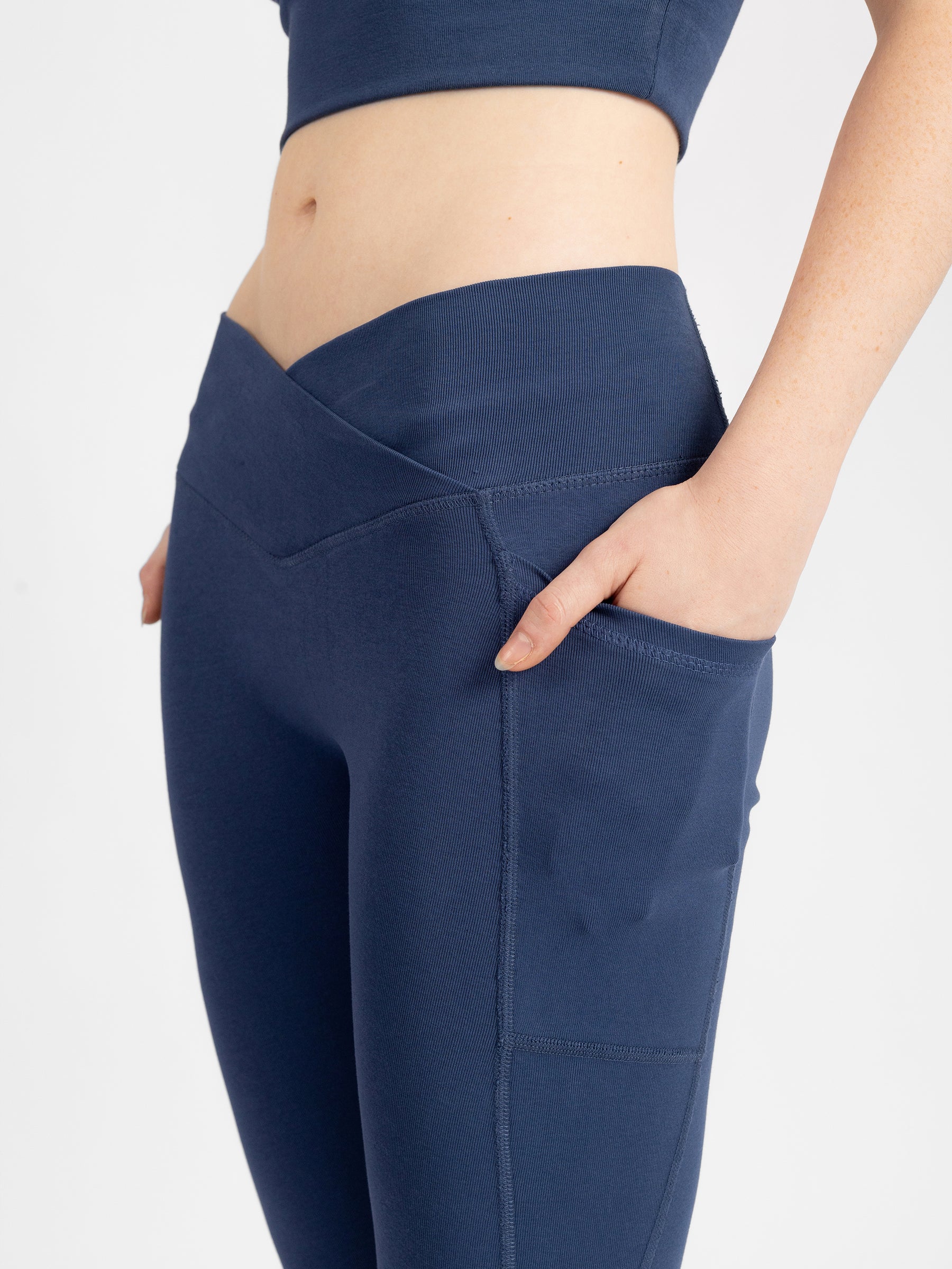 PlantTec™ Organic Seamless Leggings | Blueberry