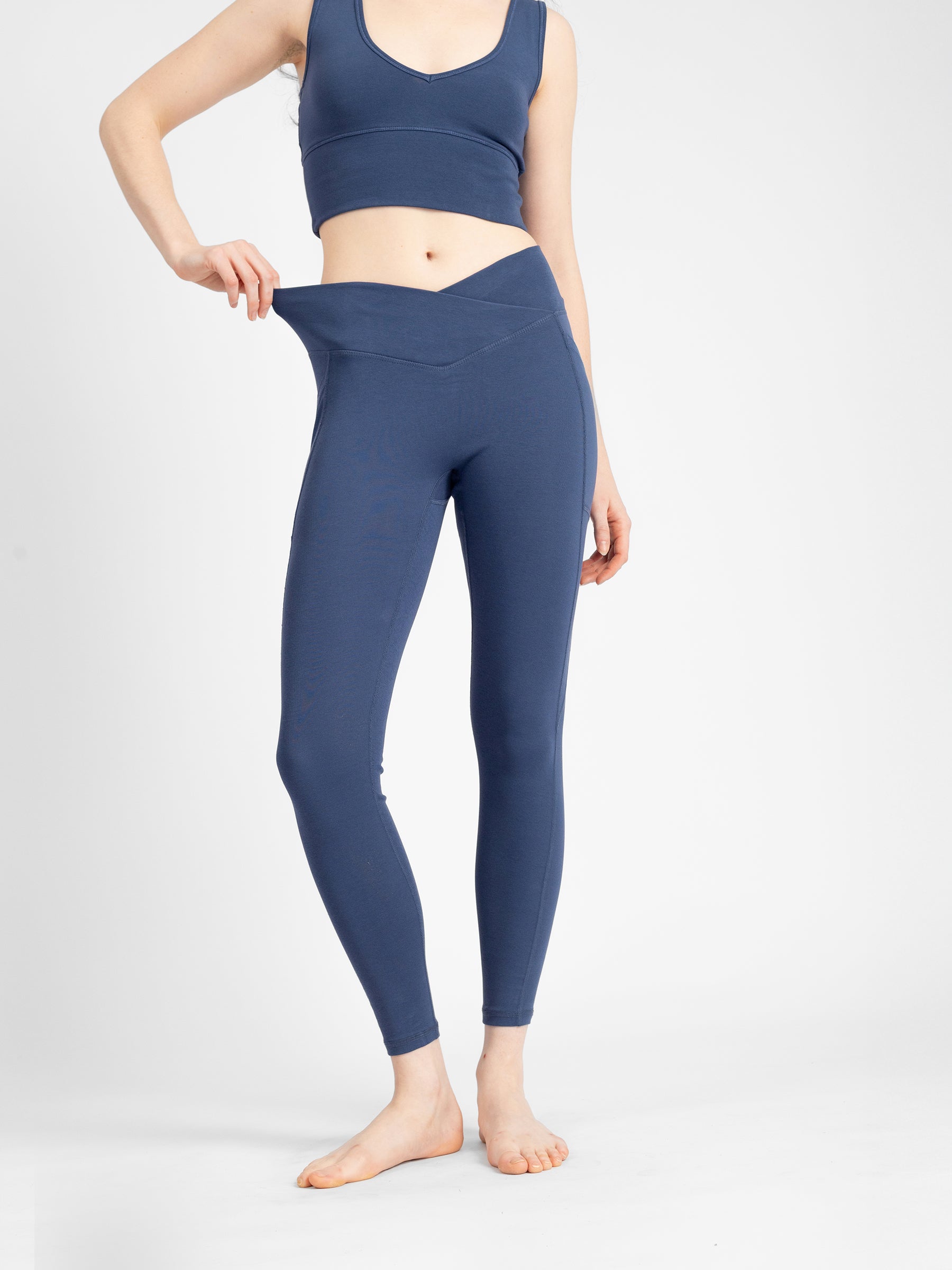 PlantTec™ Organic Seamless Leggings | Blueberry