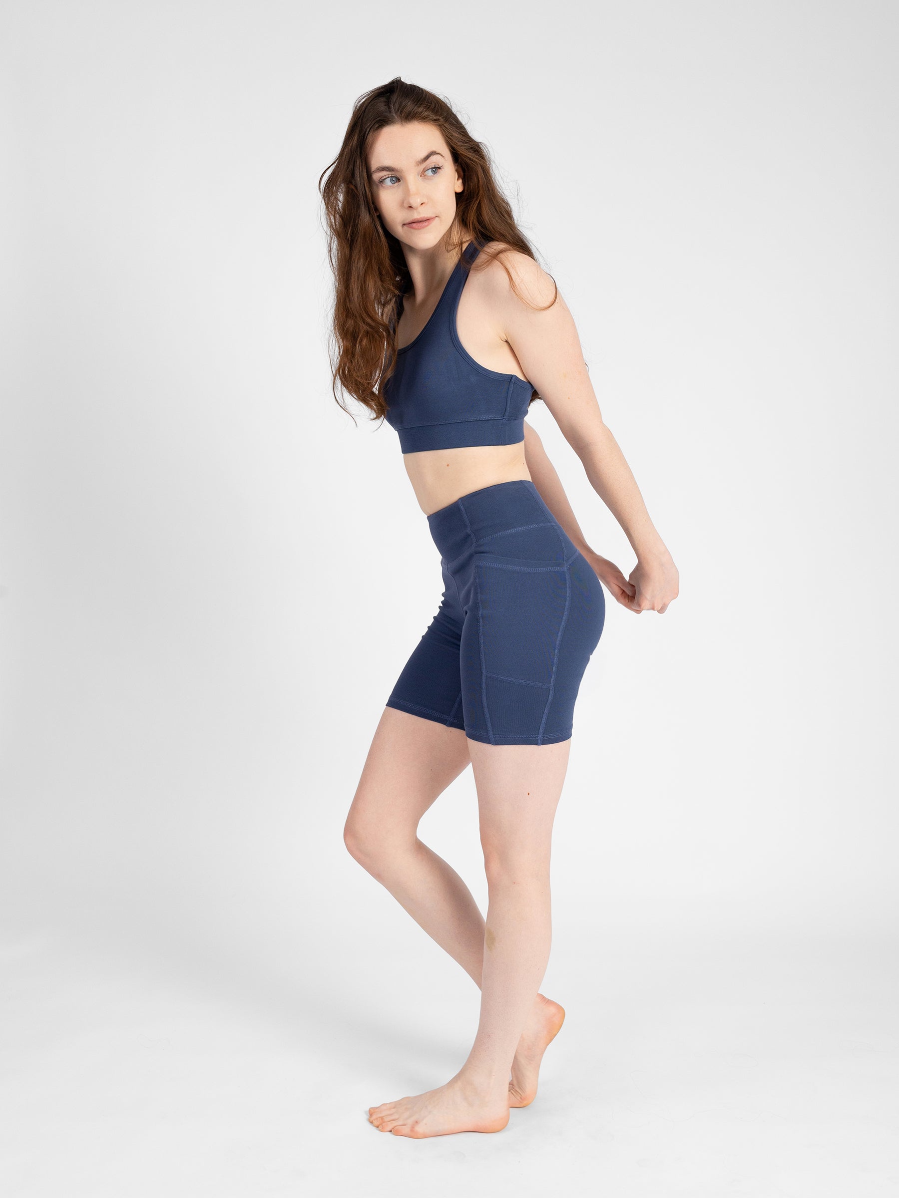 PlantTec™ Organic Sports Bra | Blueberry