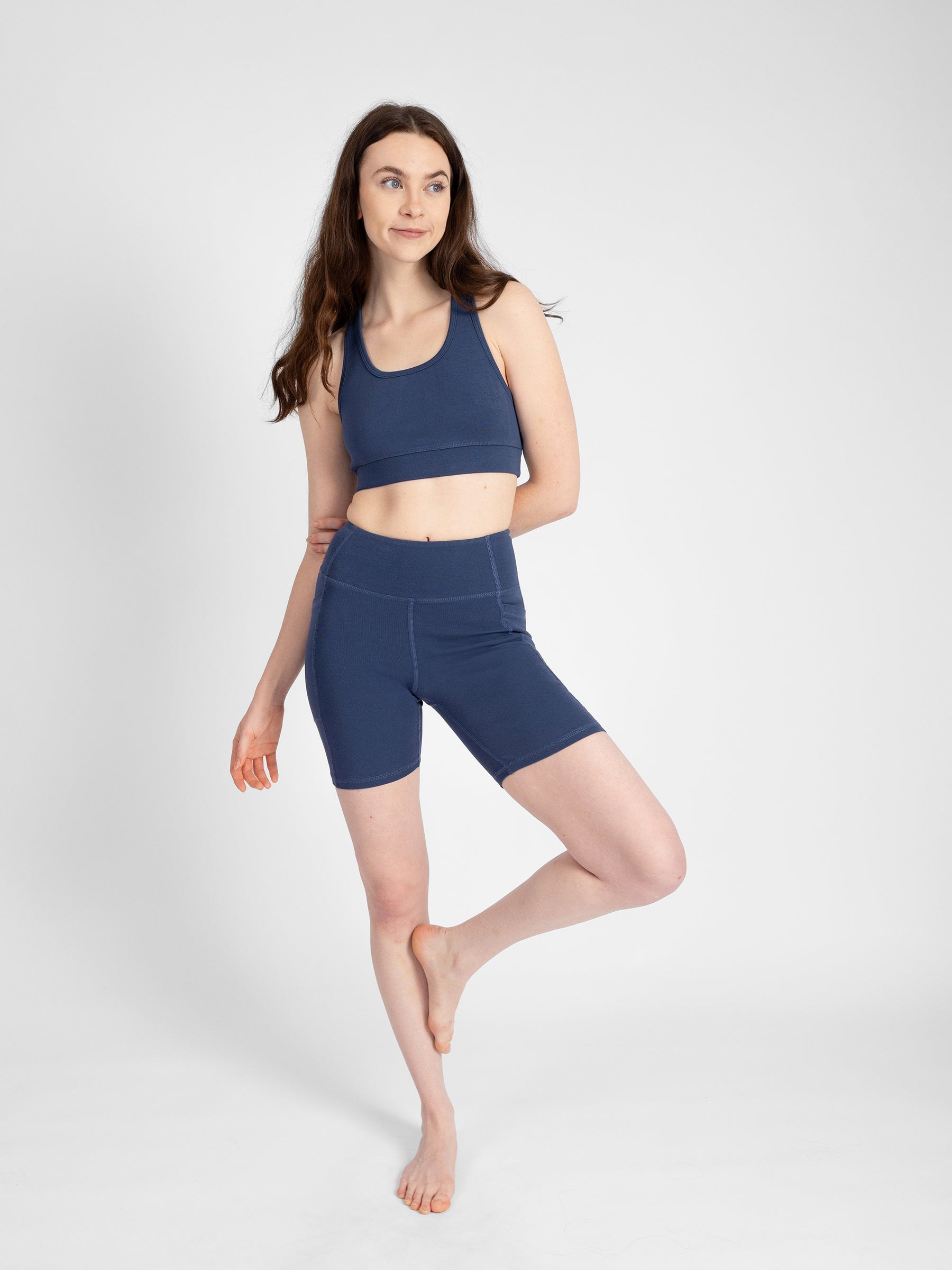 PlantTec™ Organic Sports Bra | Blueberry