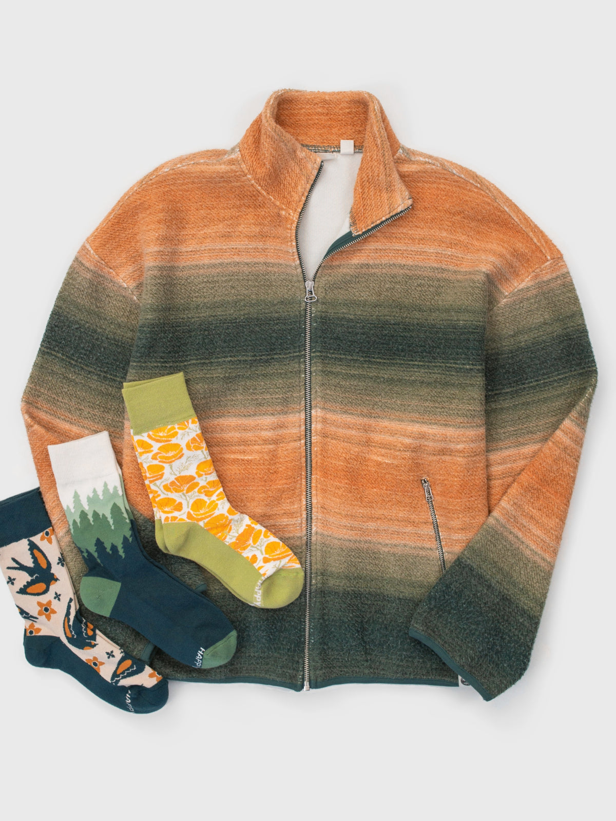 Autumn Ombré Sherpa Jacket Bundle