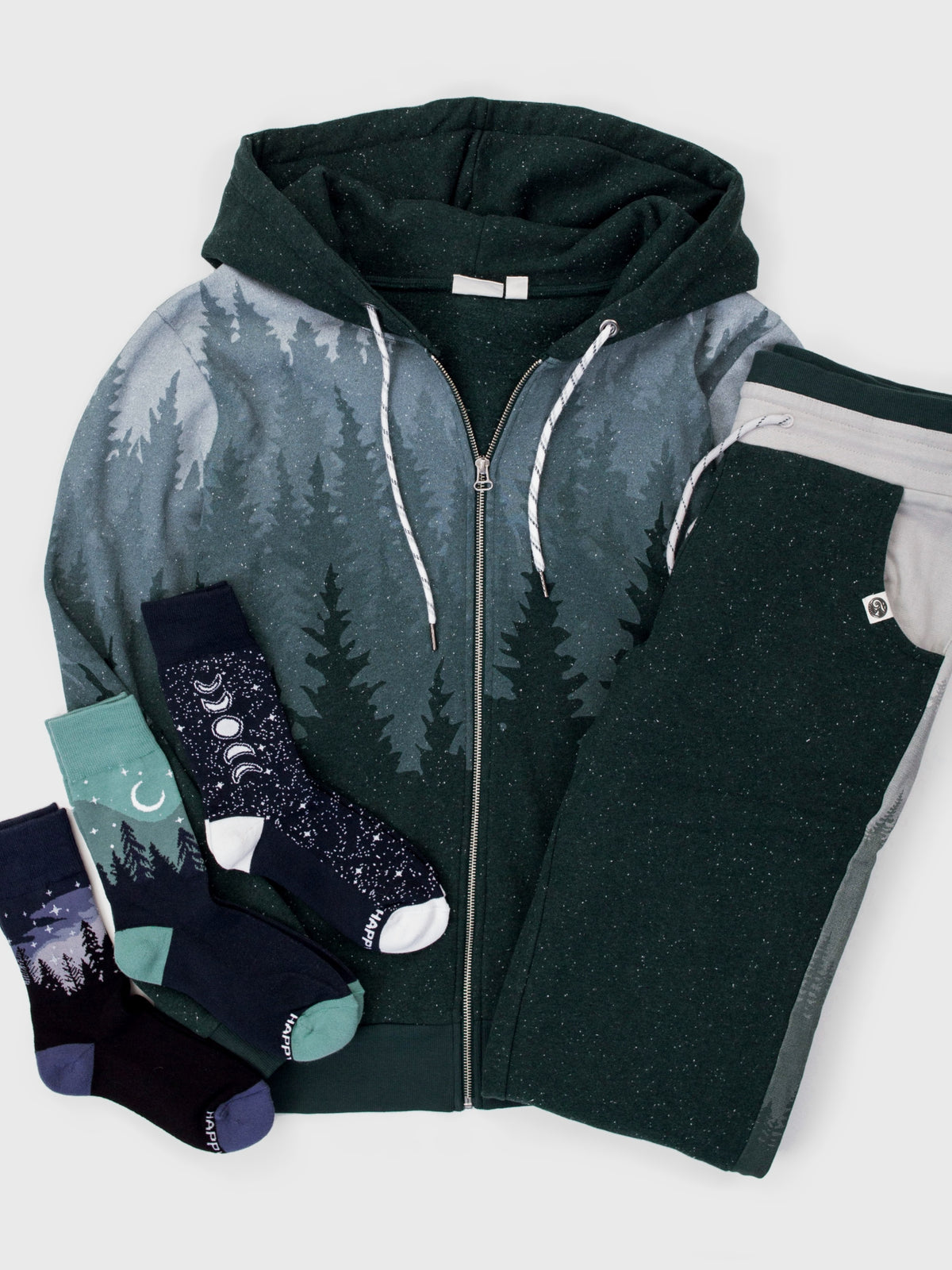 Misty Forest Zip Hoodie Bundle
