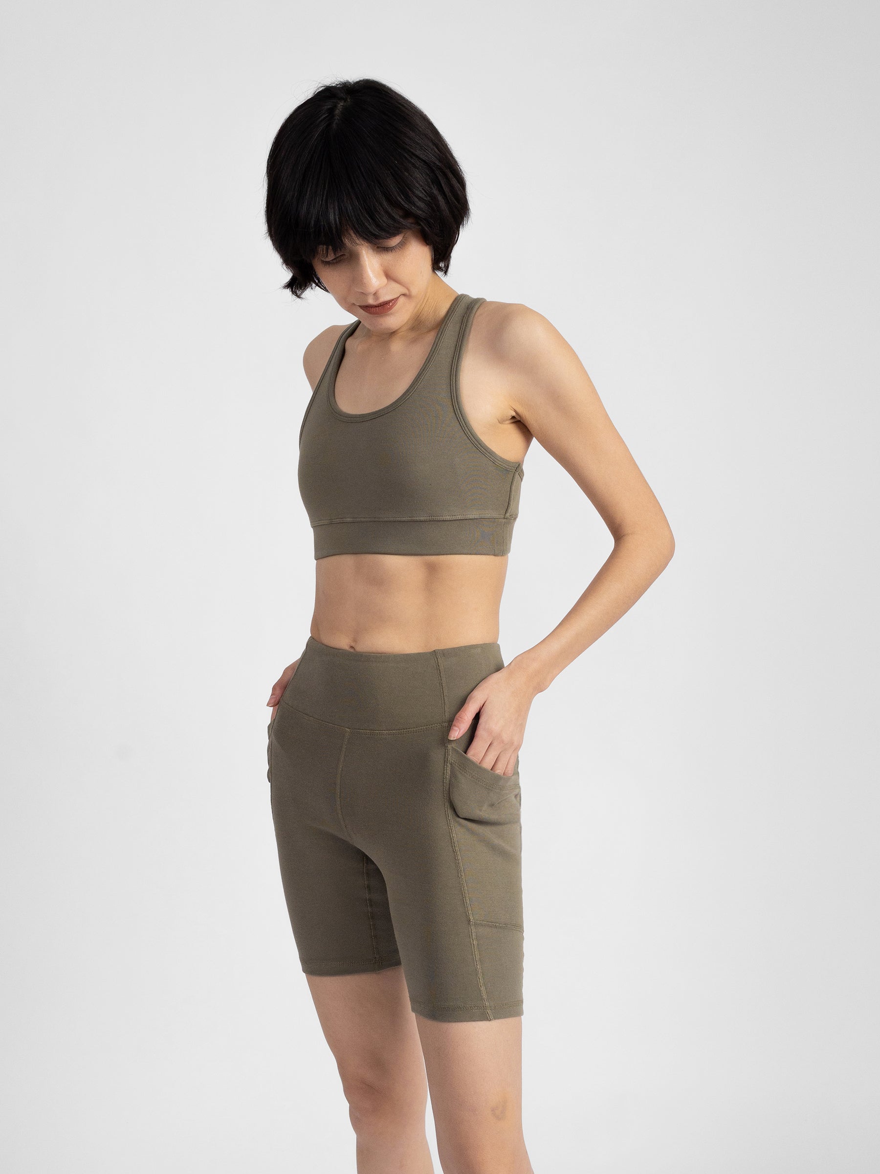 PlantTec™ Organic Sports Bra | Cypress