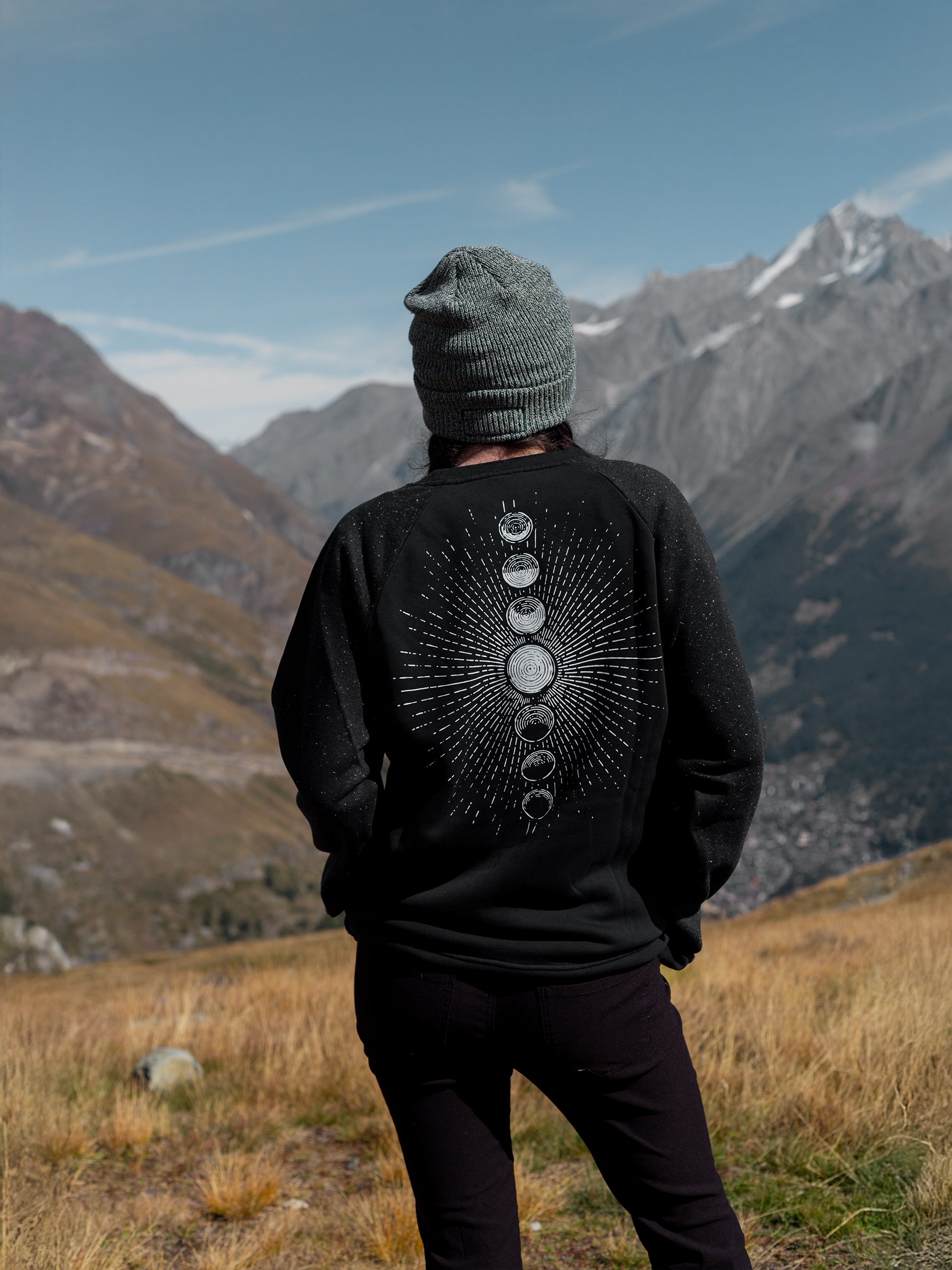 Dark Side Raglan Pullover, a Organic Sweatshirt by Happy Earth Apparel
