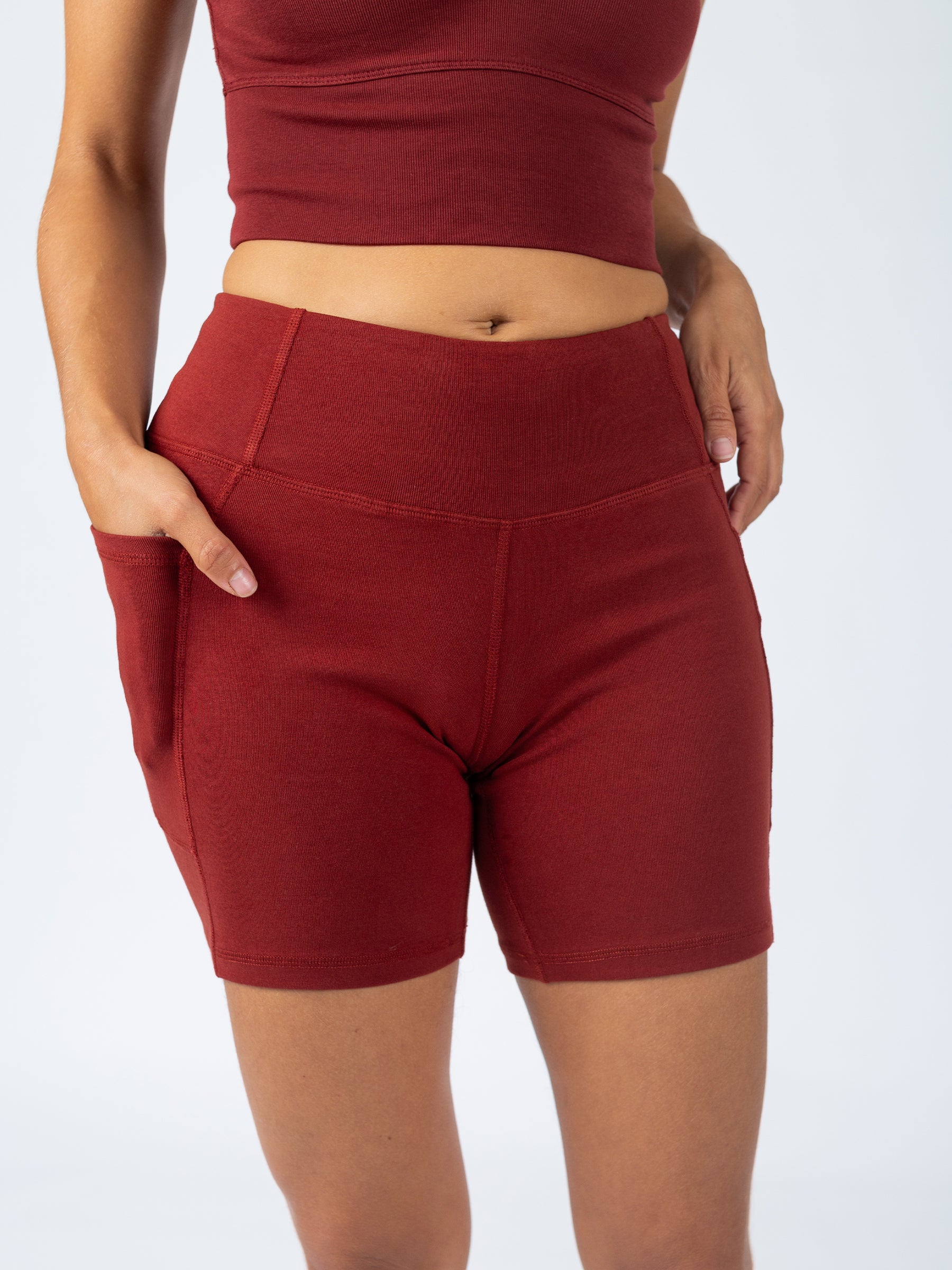 PlantTec™ Organic Shorts | Redwood, a Organic Activewear by Happy Earth Apparel