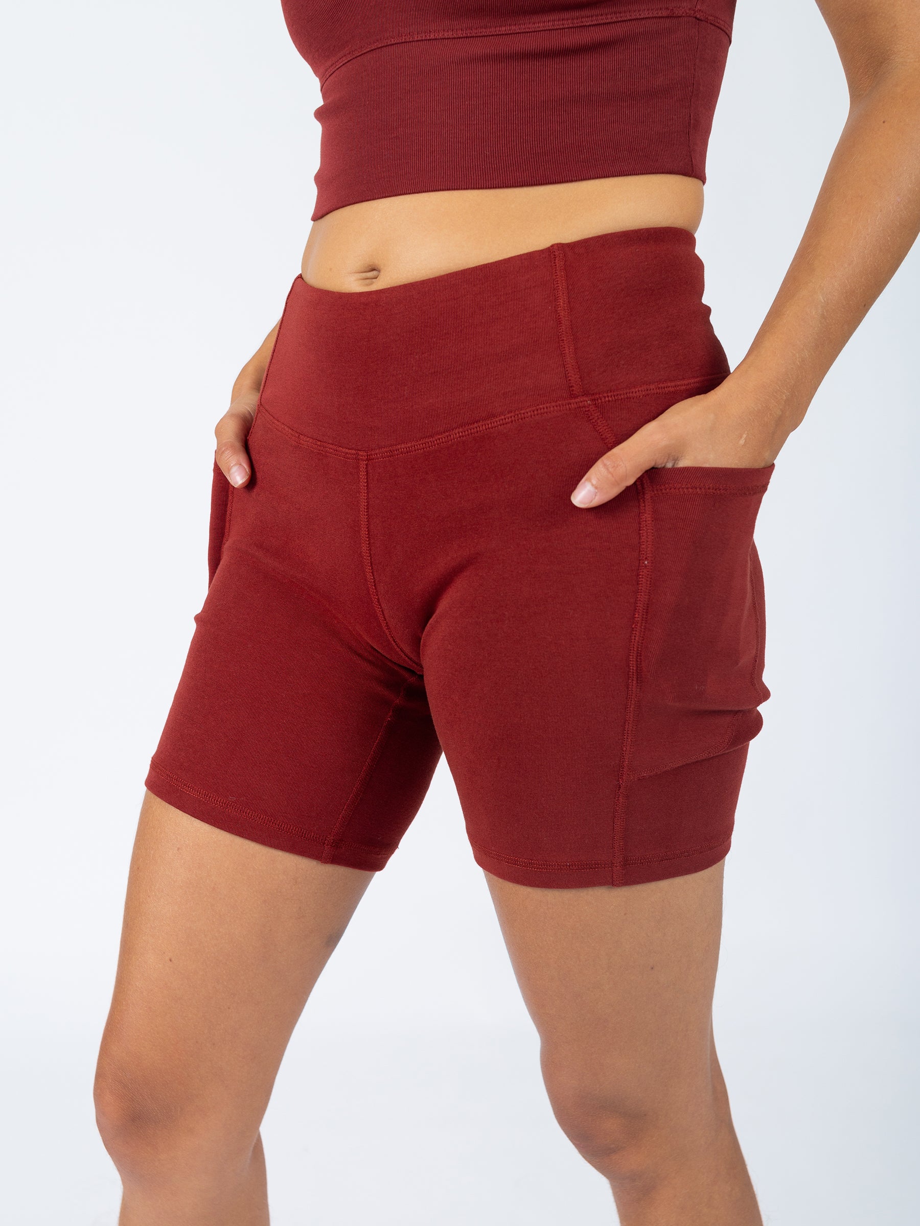 PlantTec™ Organic Shorts | Redwood, a Organic Activewear by Happy Earth Apparel
