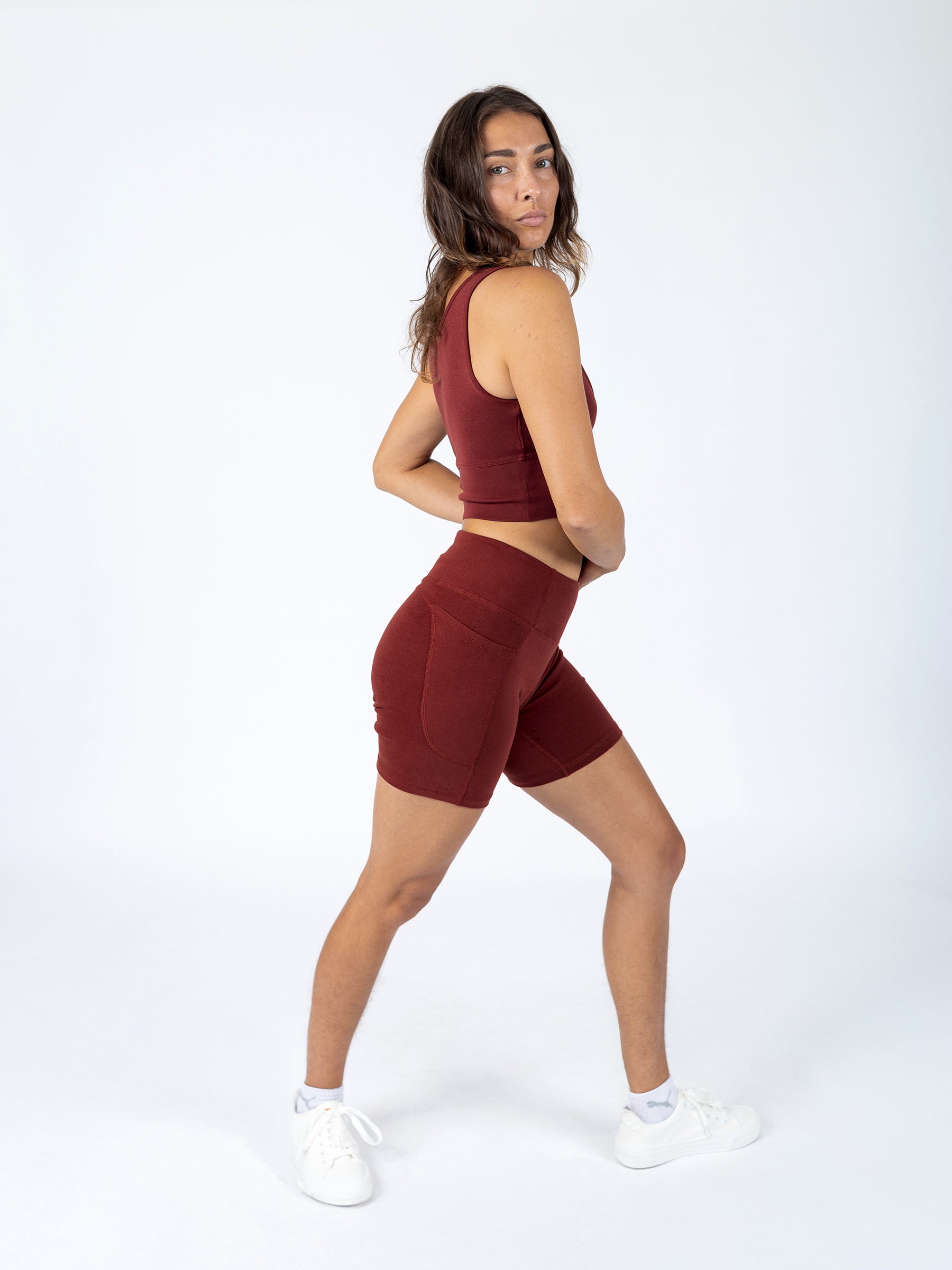 PlantTec™ Organic Shorts | Redwood, a Organic Activewear by Happy Earth Apparel