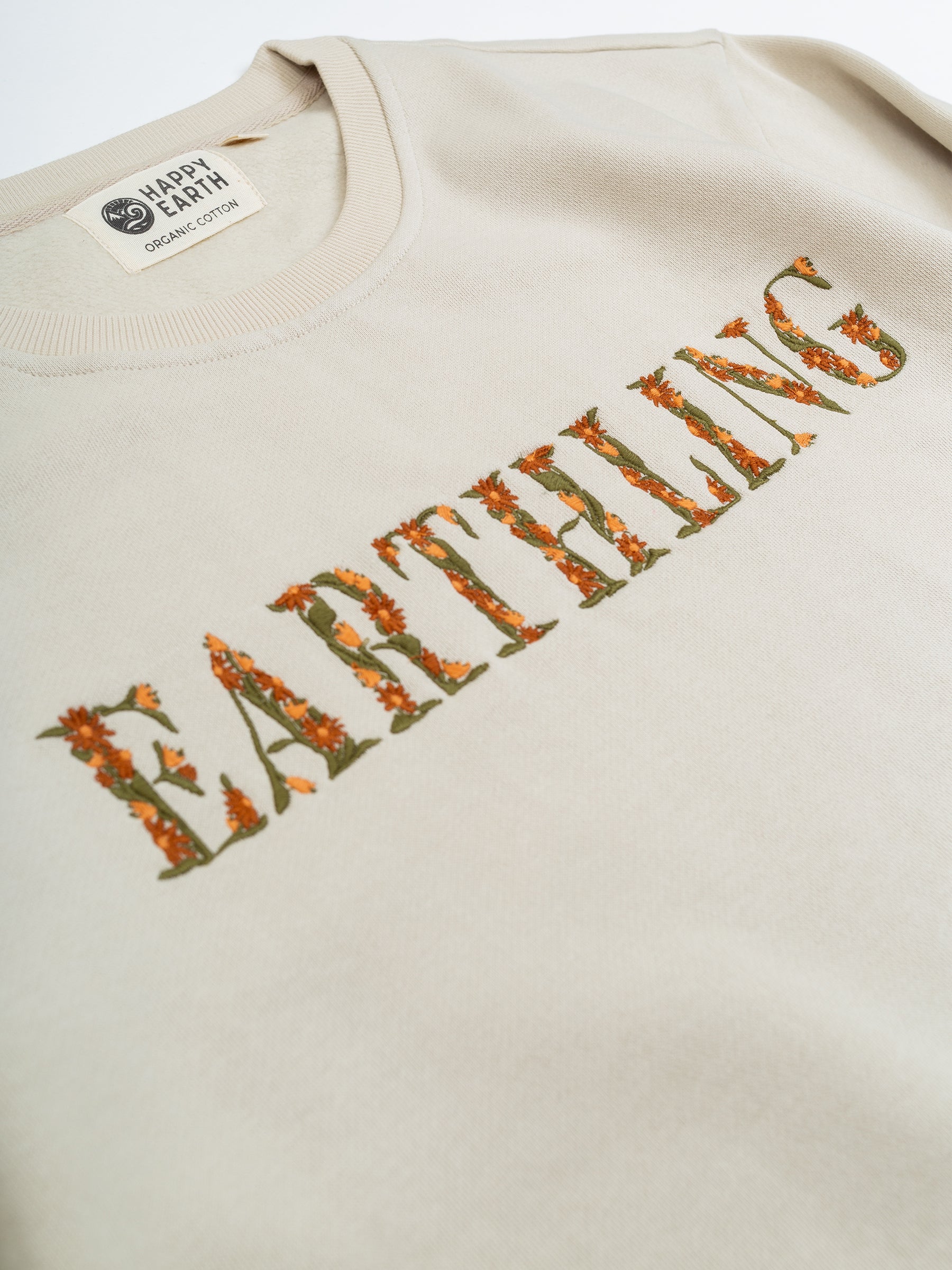 Earthling in Bloom Pullover-Organic Sweatshirt-Happy Earth