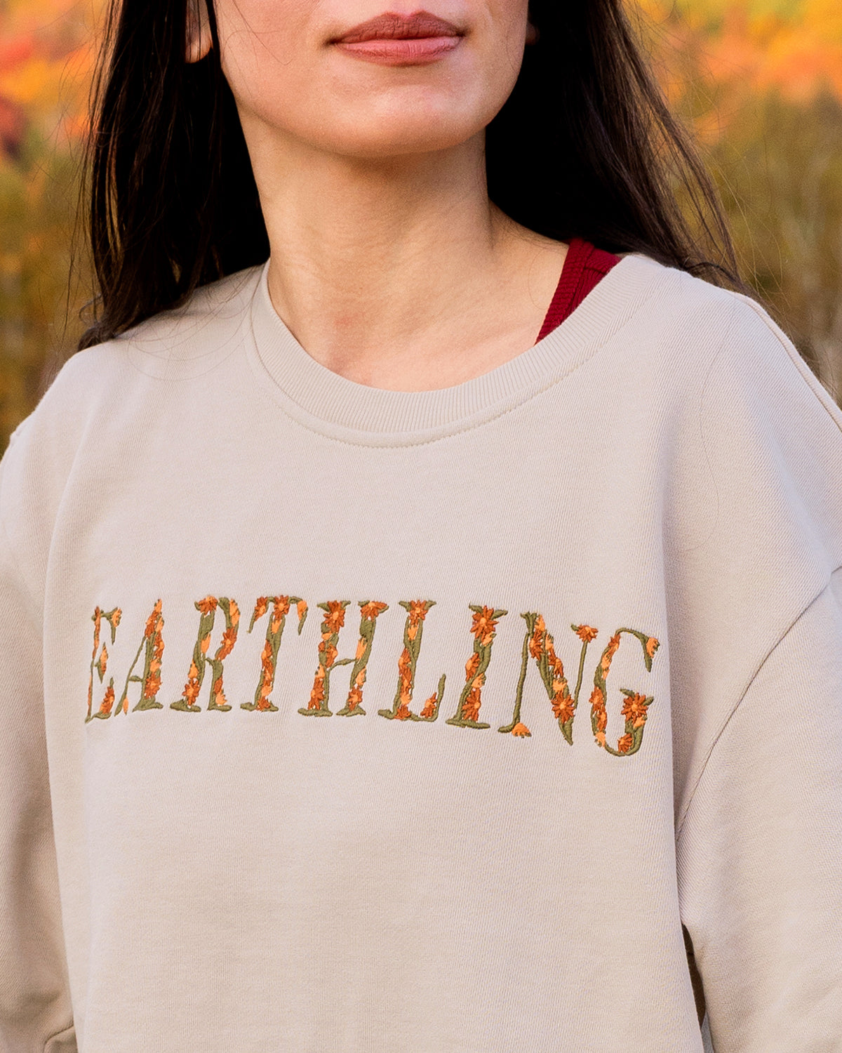 Earthling in Bloom Pullover-Organic Sweatshirt-Happy Earth