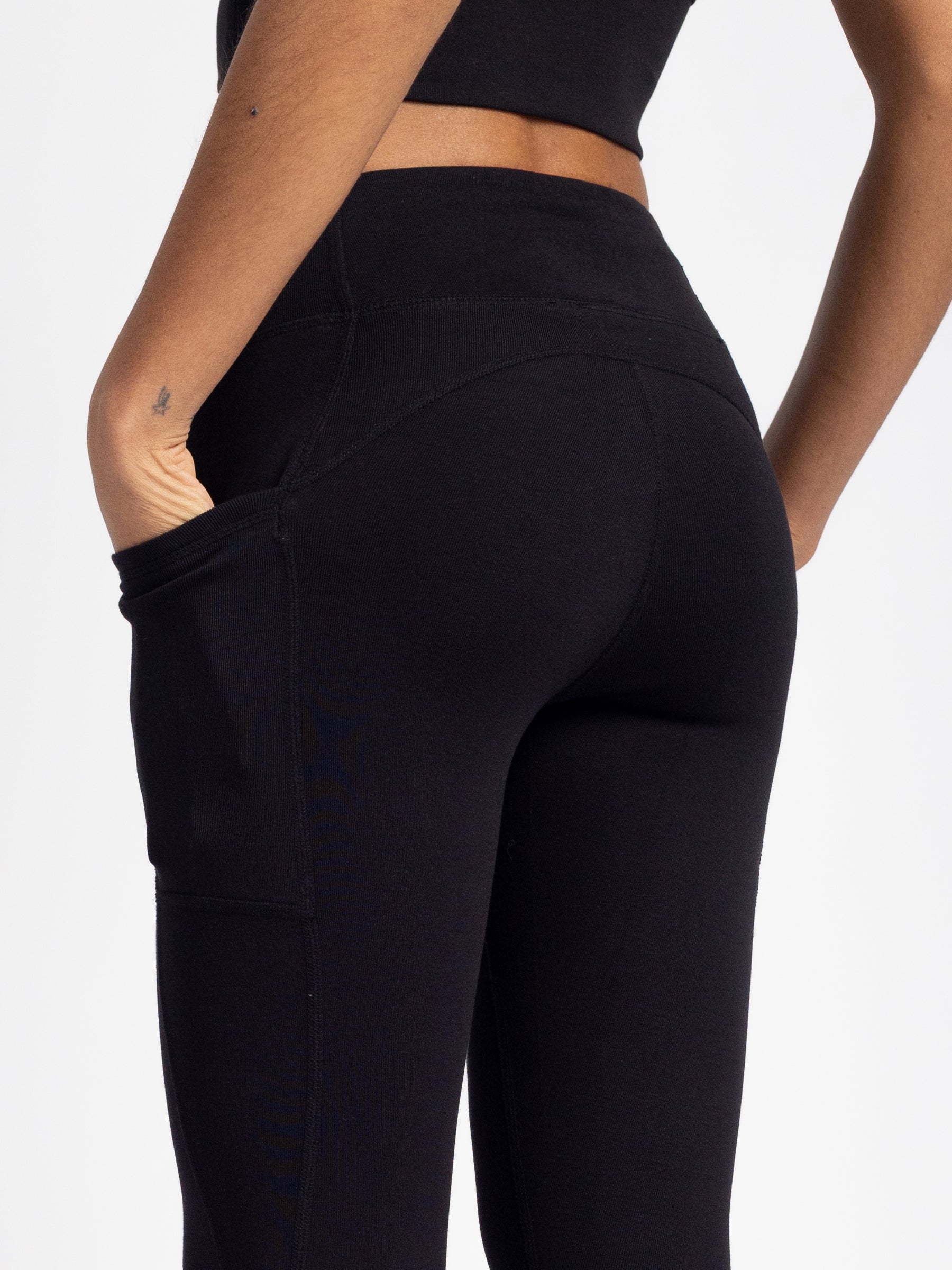 PlantTec™ Organic Crop/Petite Leggings | Eclipse