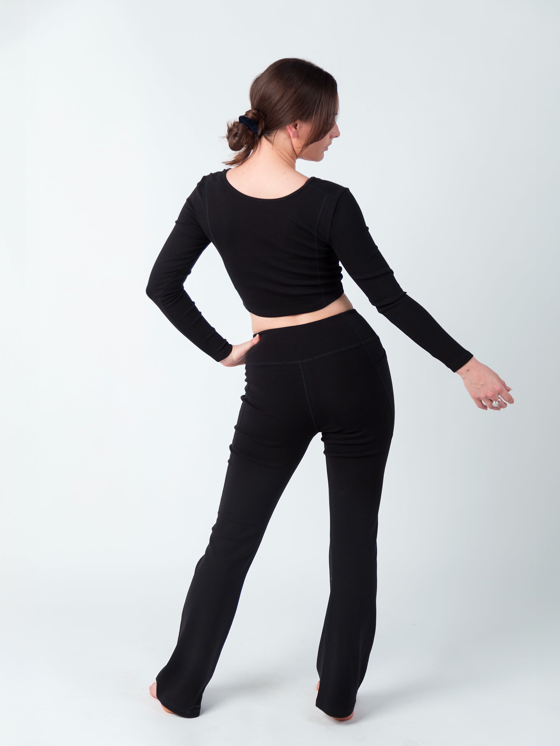 PlantTec™ Flare Leggings | Eclipse, a Organic Activewear by Happy Earth Apparel