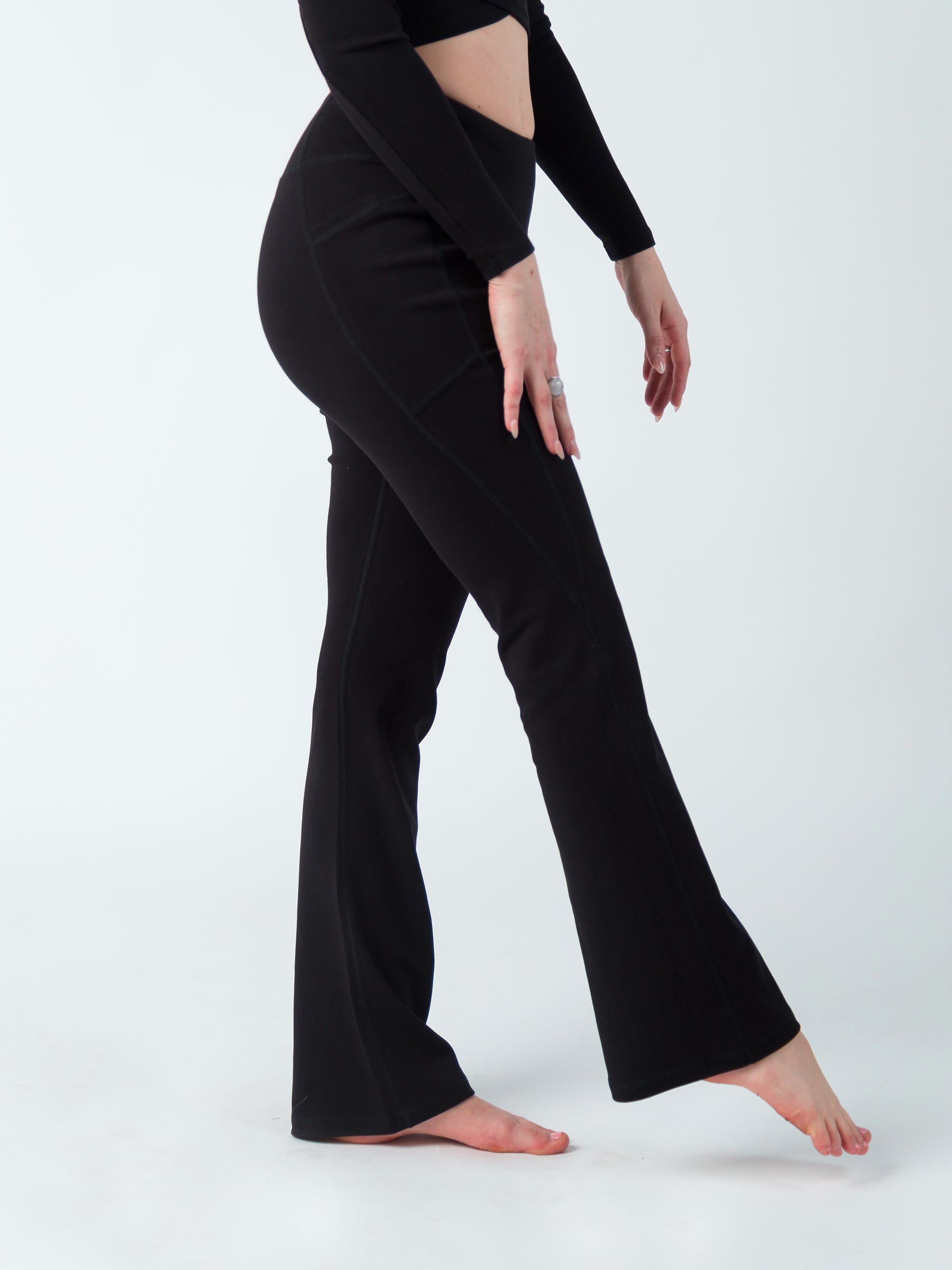 PlantTec™ Flare Leggings | Eclipse, a Organic Activewear by Happy Earth Apparel