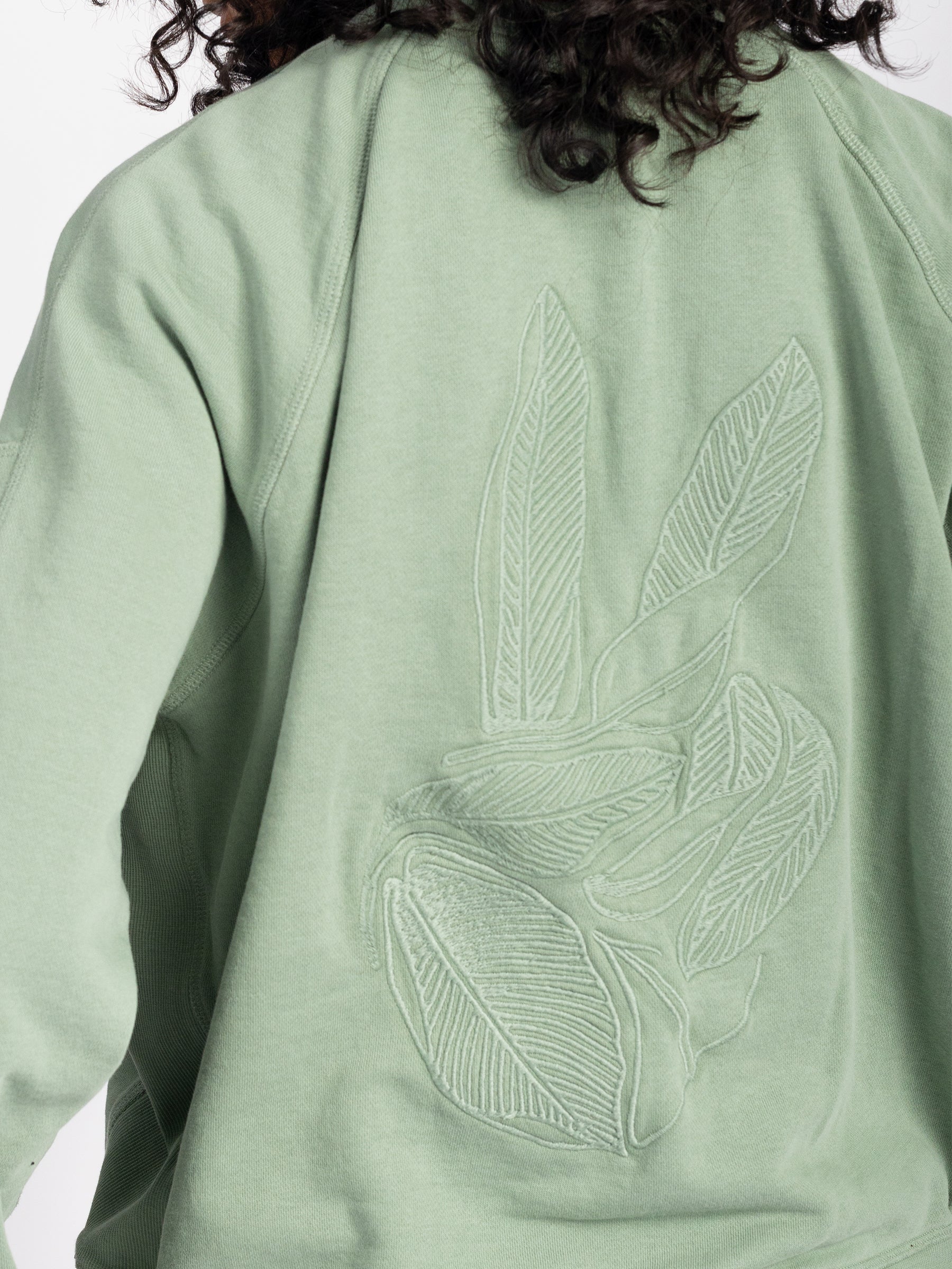 GOOD VIBES Embroidered Organic Pullover