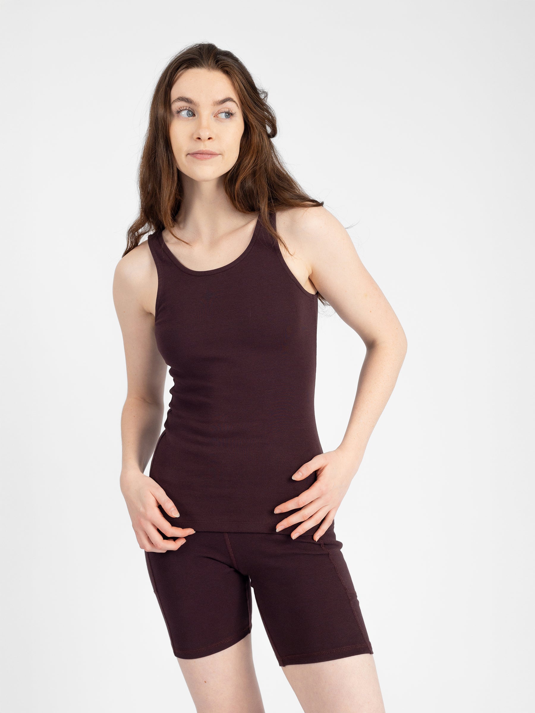 PlantTec™ Organic Reversible Contour Tank | Espresso