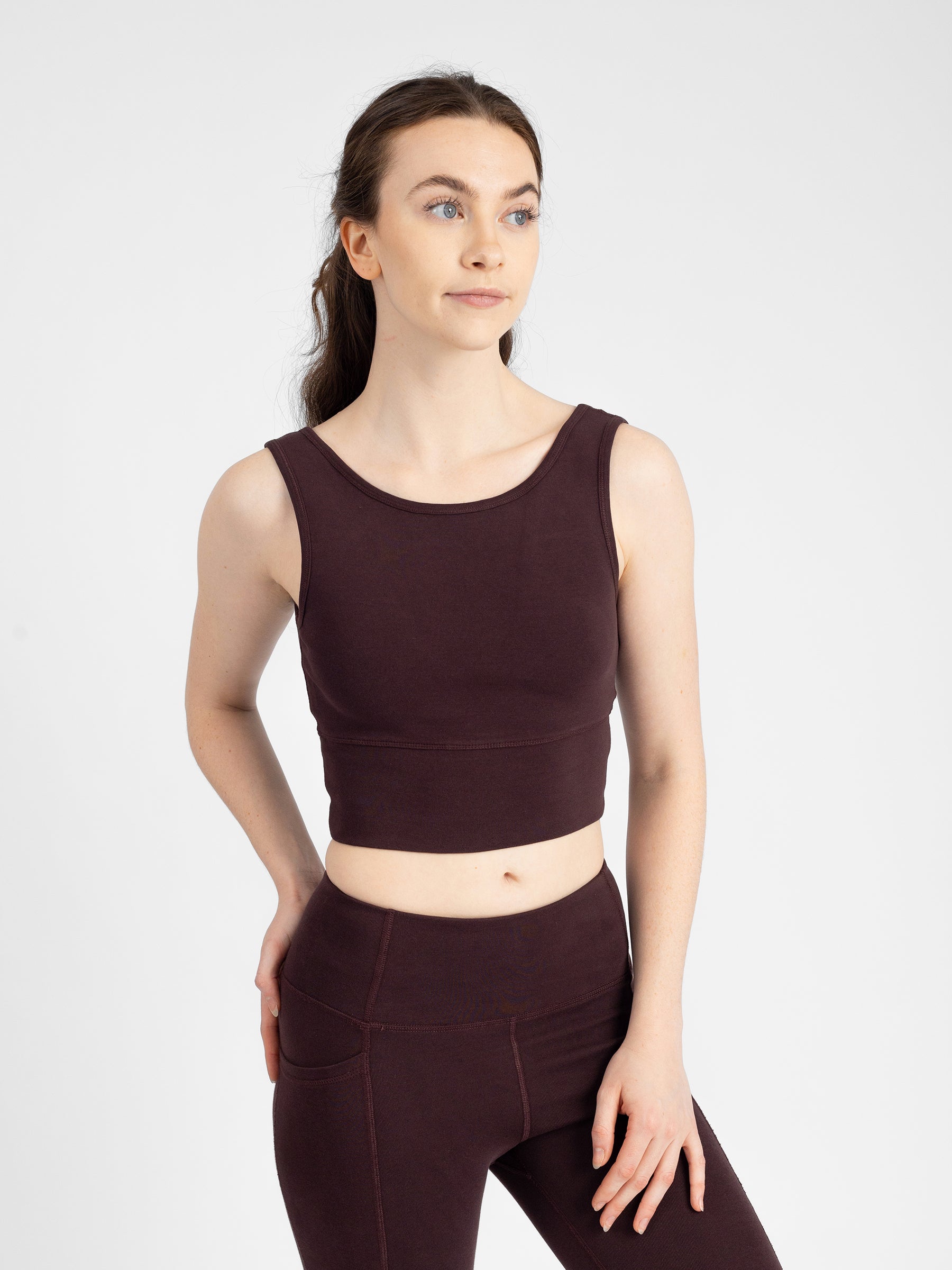 PlantTec™ Organic Reversible Crop Tank | Espresso