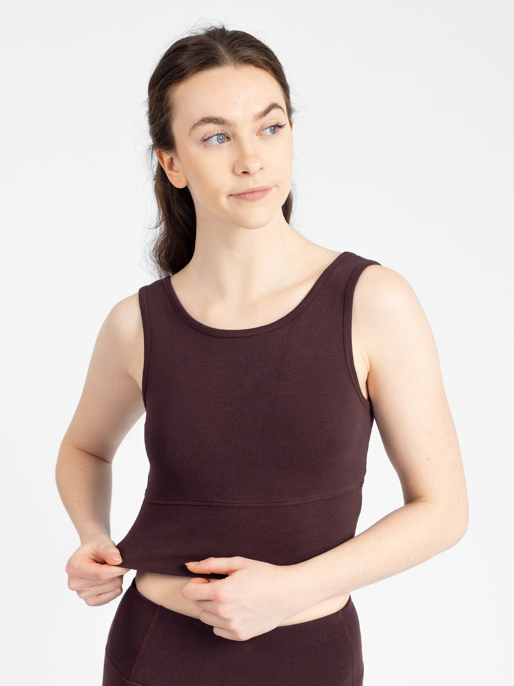 PlantTec™ Organic Reversible Crop Tank | Espresso