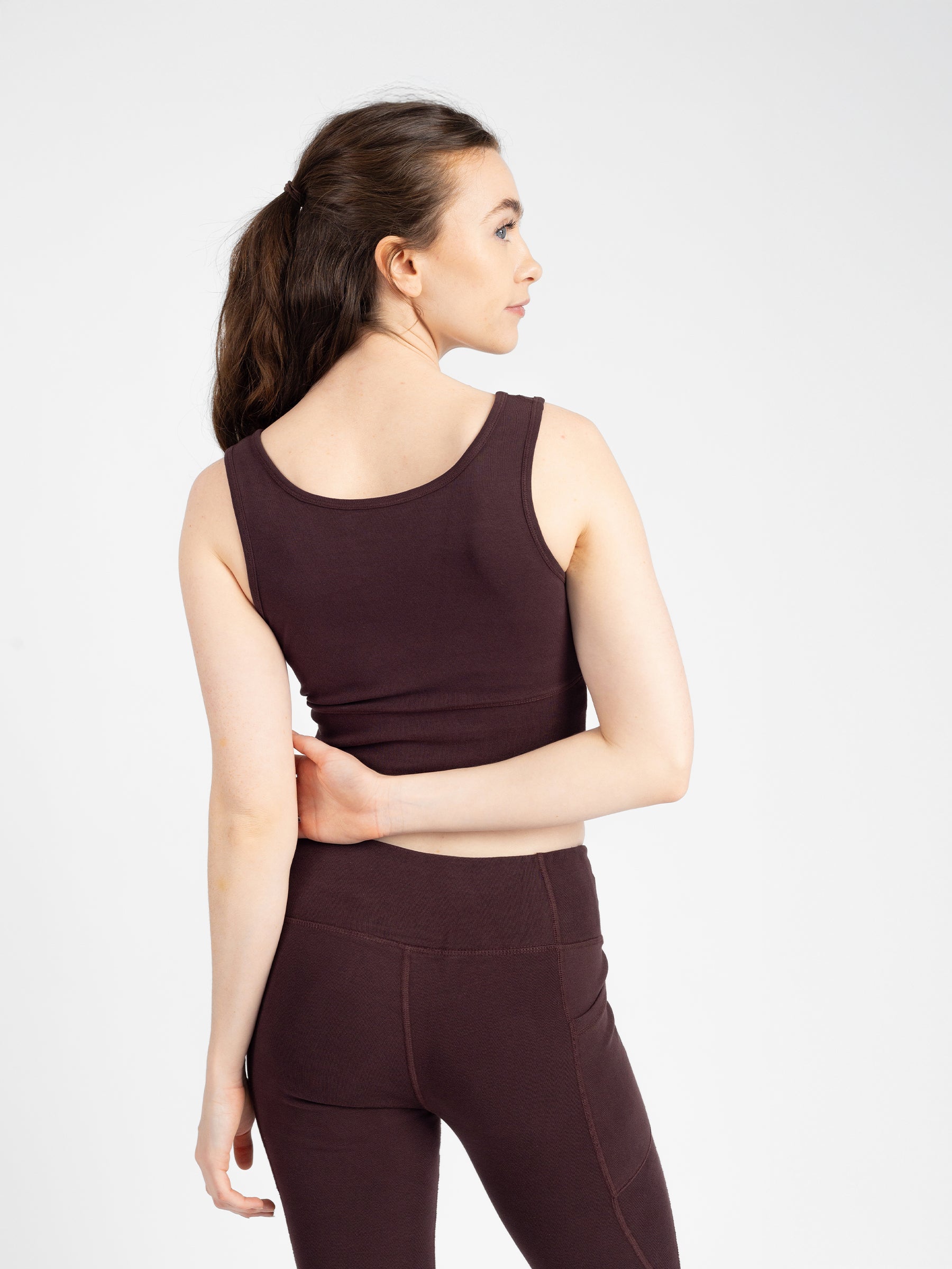 PlantTec™ Organic Reversible Crop Tank | Espresso