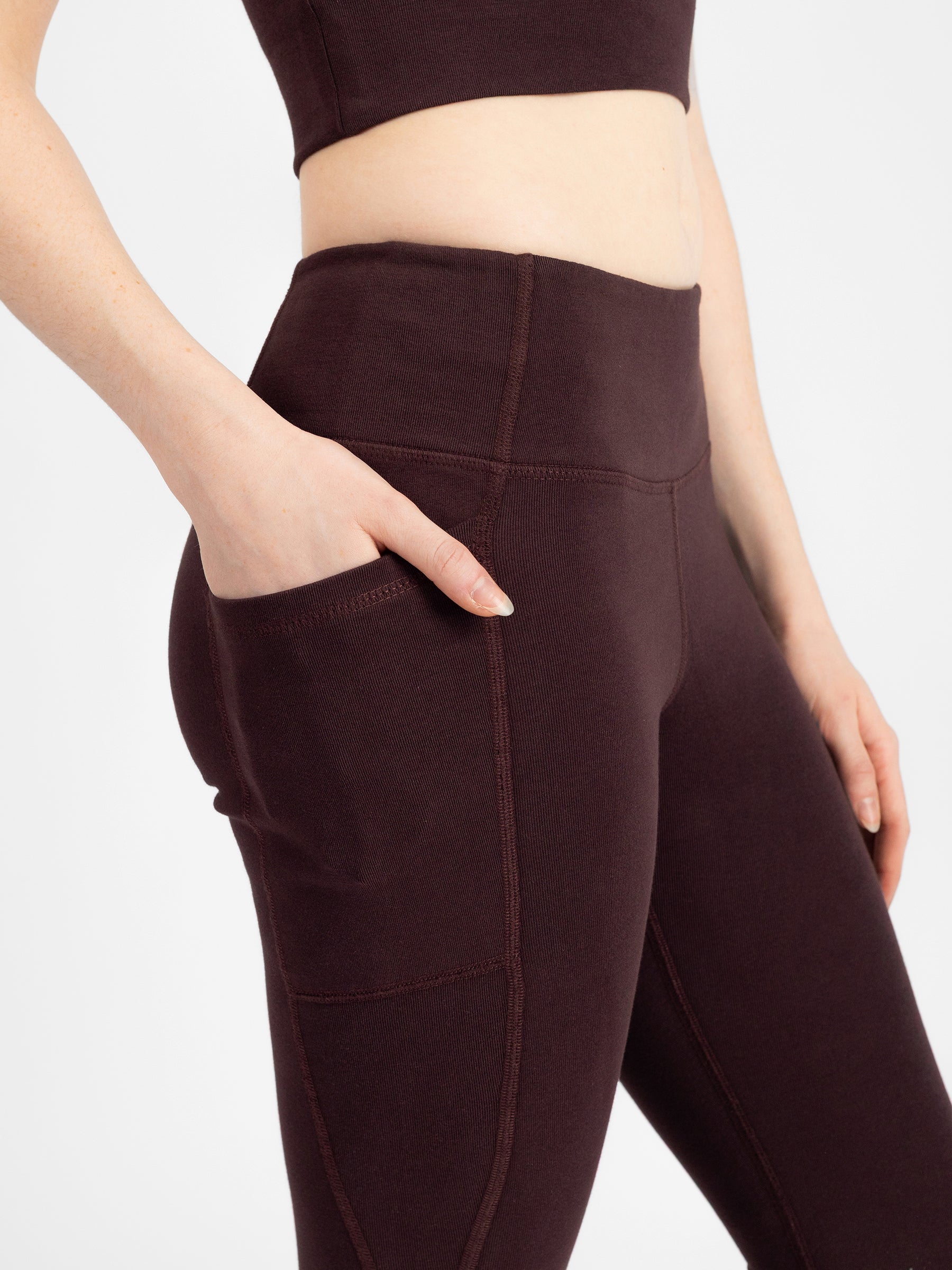 PlantTec™ Organic Flare Leggings | Espresso