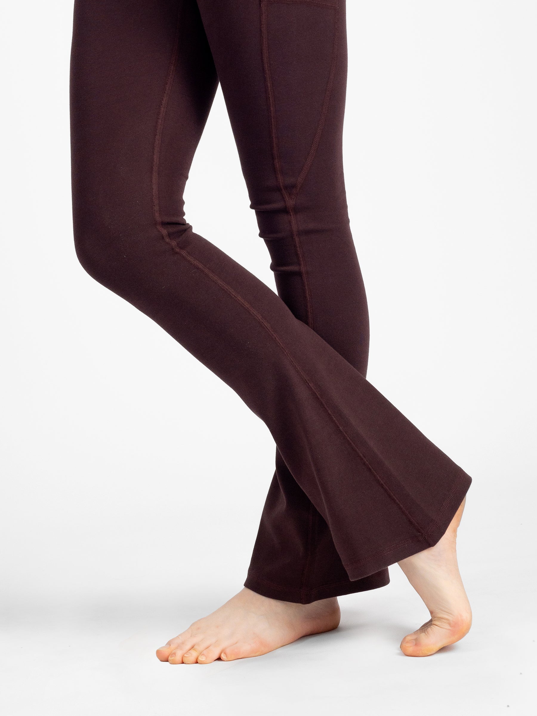 PlantTec™ Organic Flare Leggings | Espresso