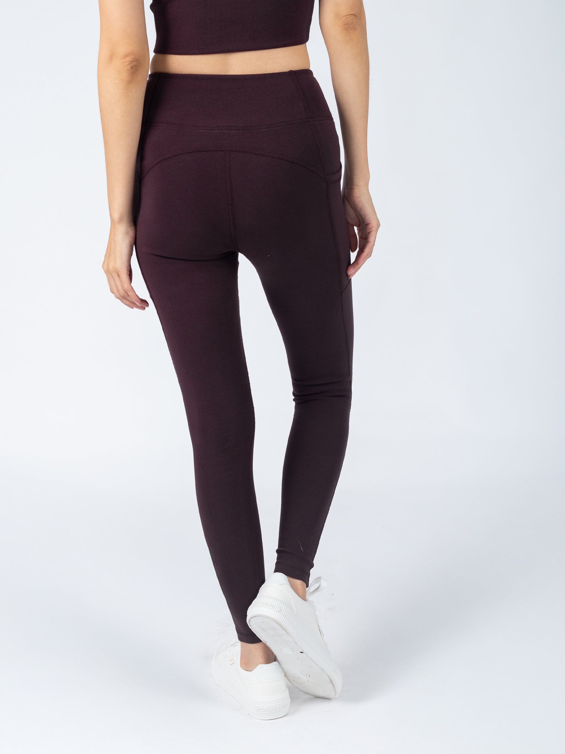 PlantTec™ Organic Leggings | Espresso, a Organic Activewear by Happy Earth Apparel