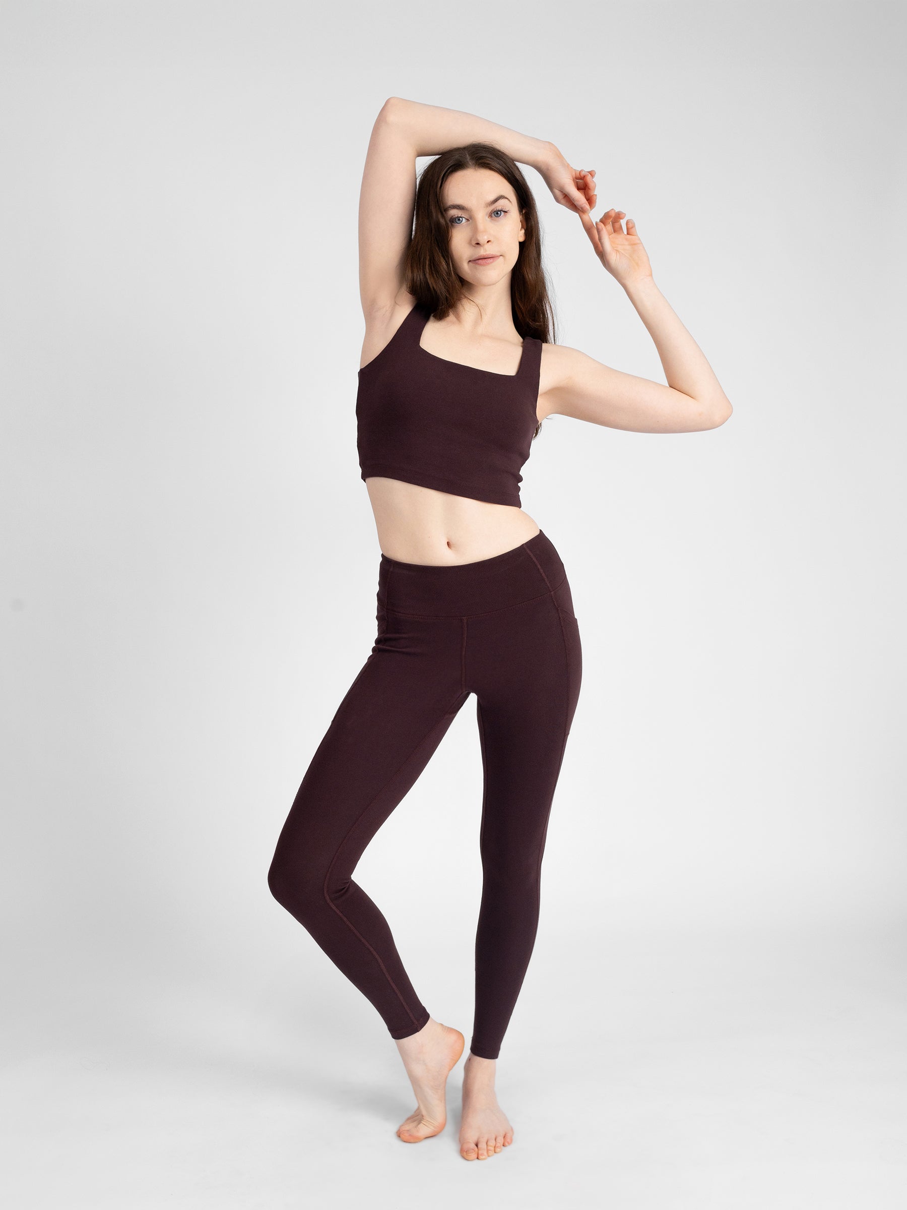 PlantTec™ Organic Built-in Bra Tank | Espresso