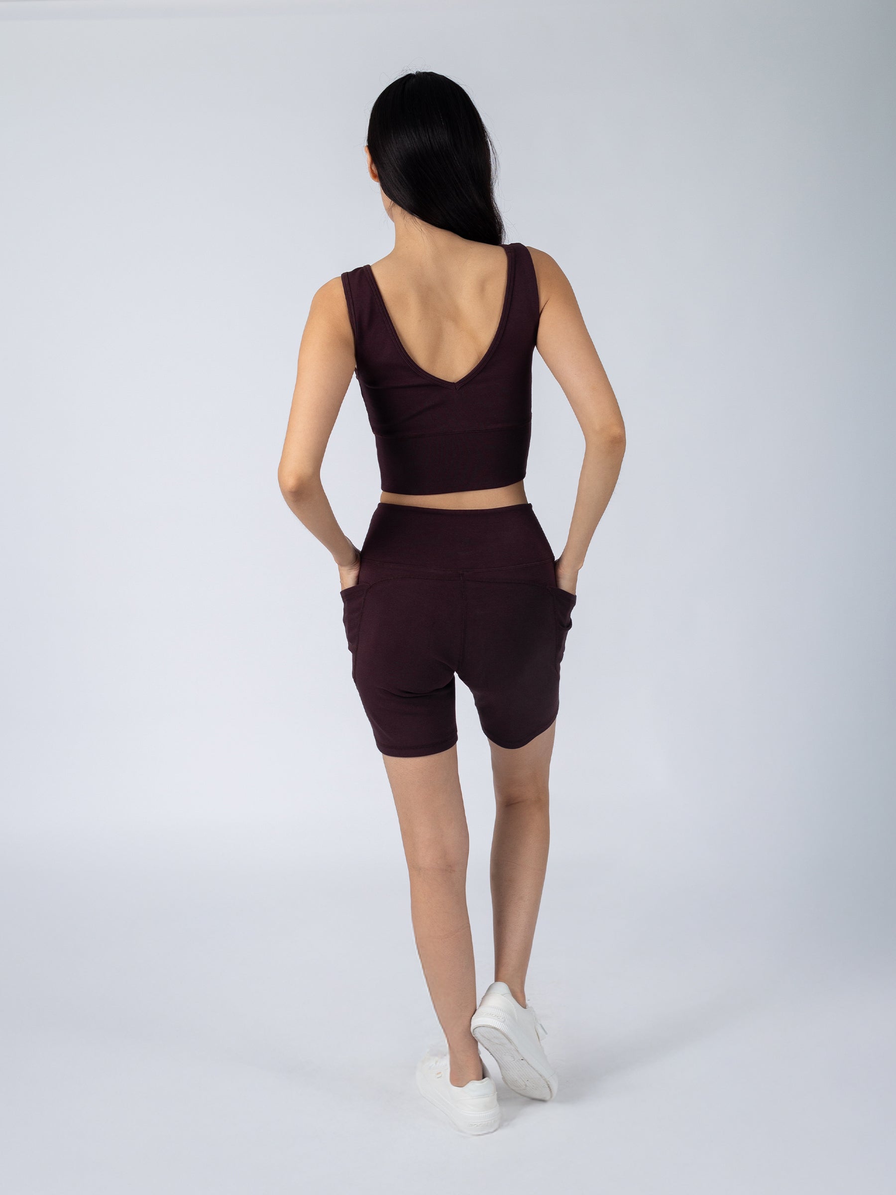 PlantTec™ Organic Reversible Tank | Espresso, a Organic Activewear by Happy Earth Apparel