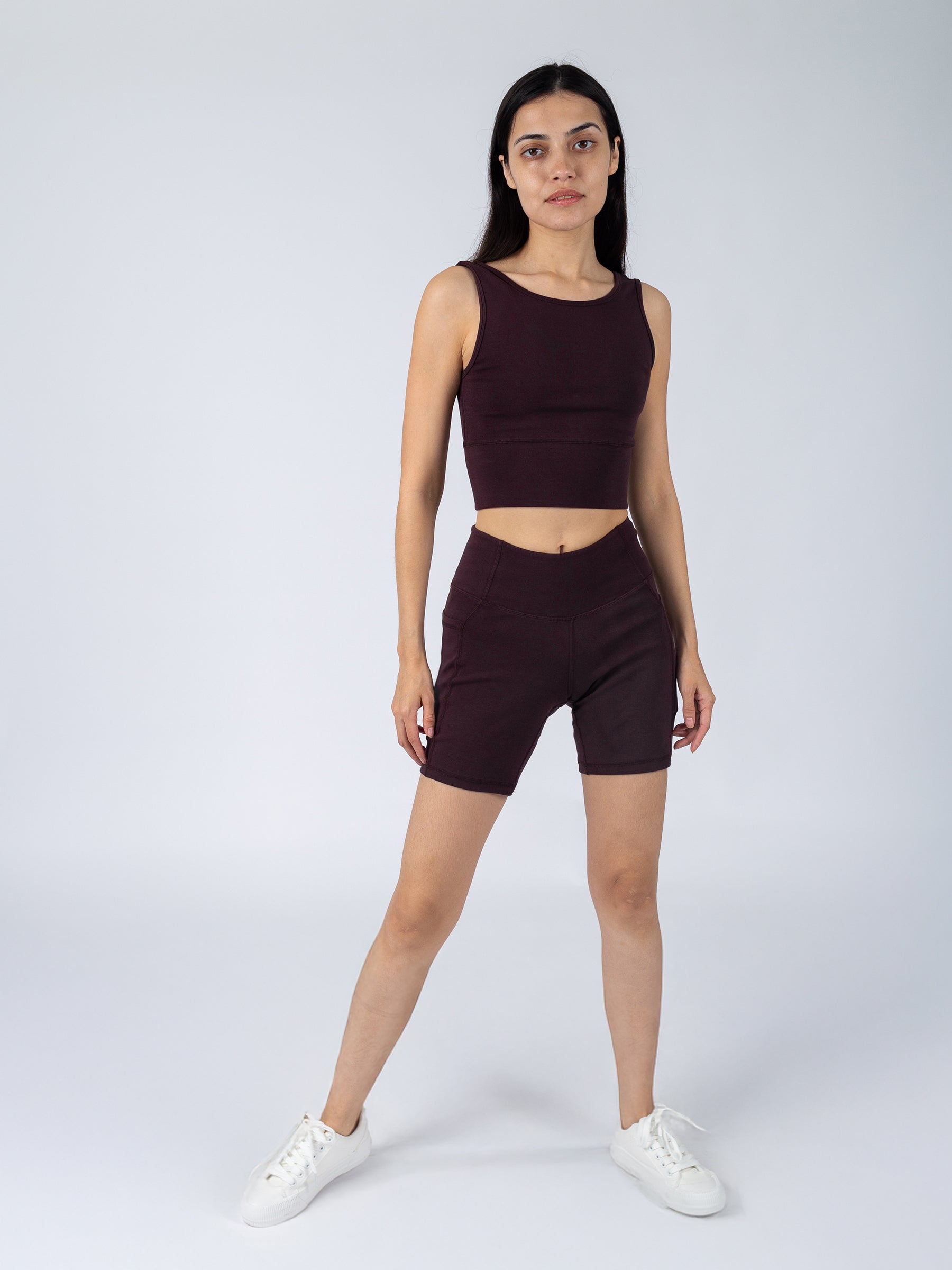 PlantTec™ Organic Shorts | Espresso, a Organic Activewear by Happy Earth Apparel