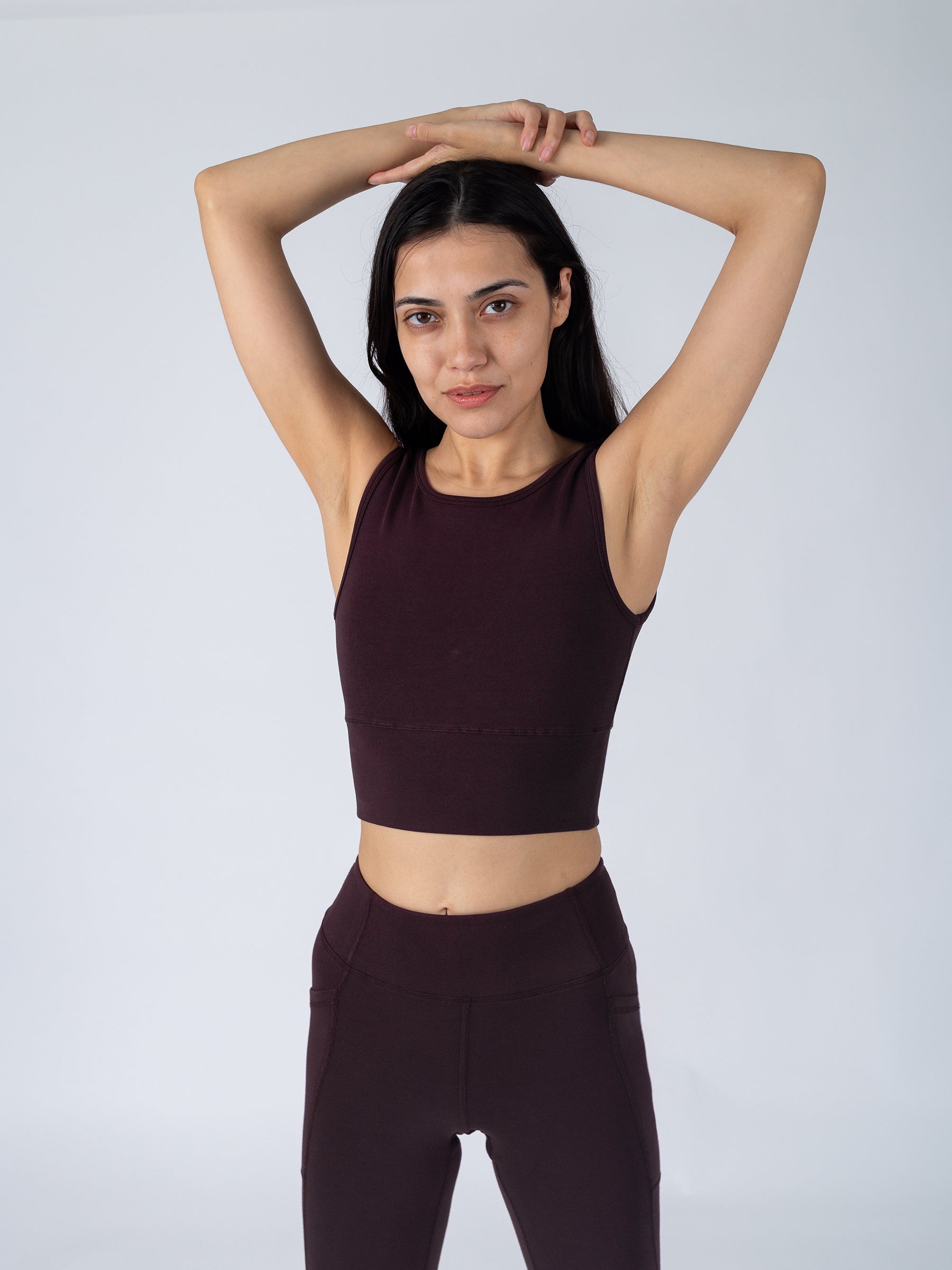 PlantTec™ Organic Reversible Tank | Espresso, a Organic Activewear by Happy Earth Apparel
