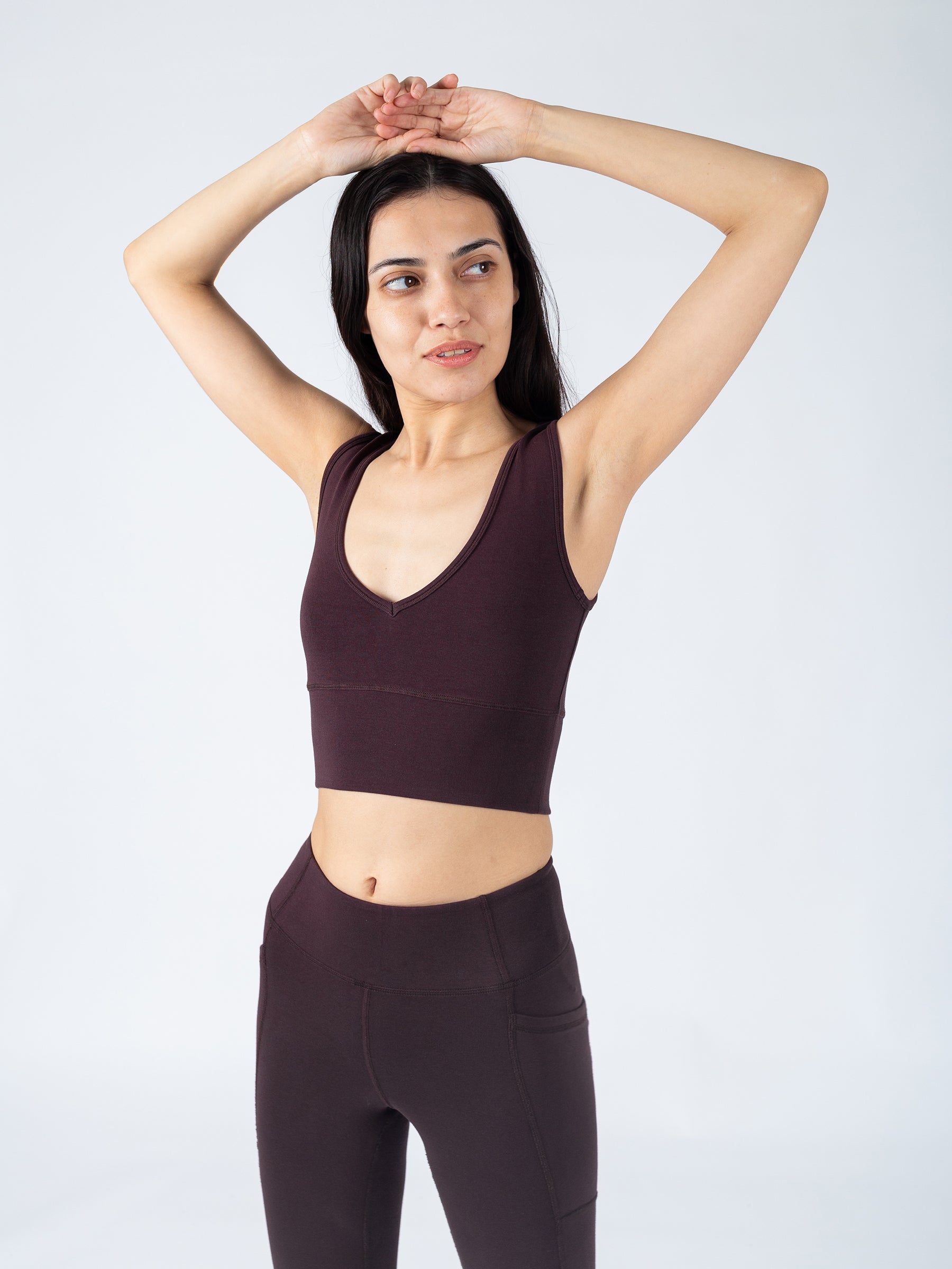 PlantTec™ Organic Reversible Tank | Espresso, a Organic Activewear by Happy Earth Apparel