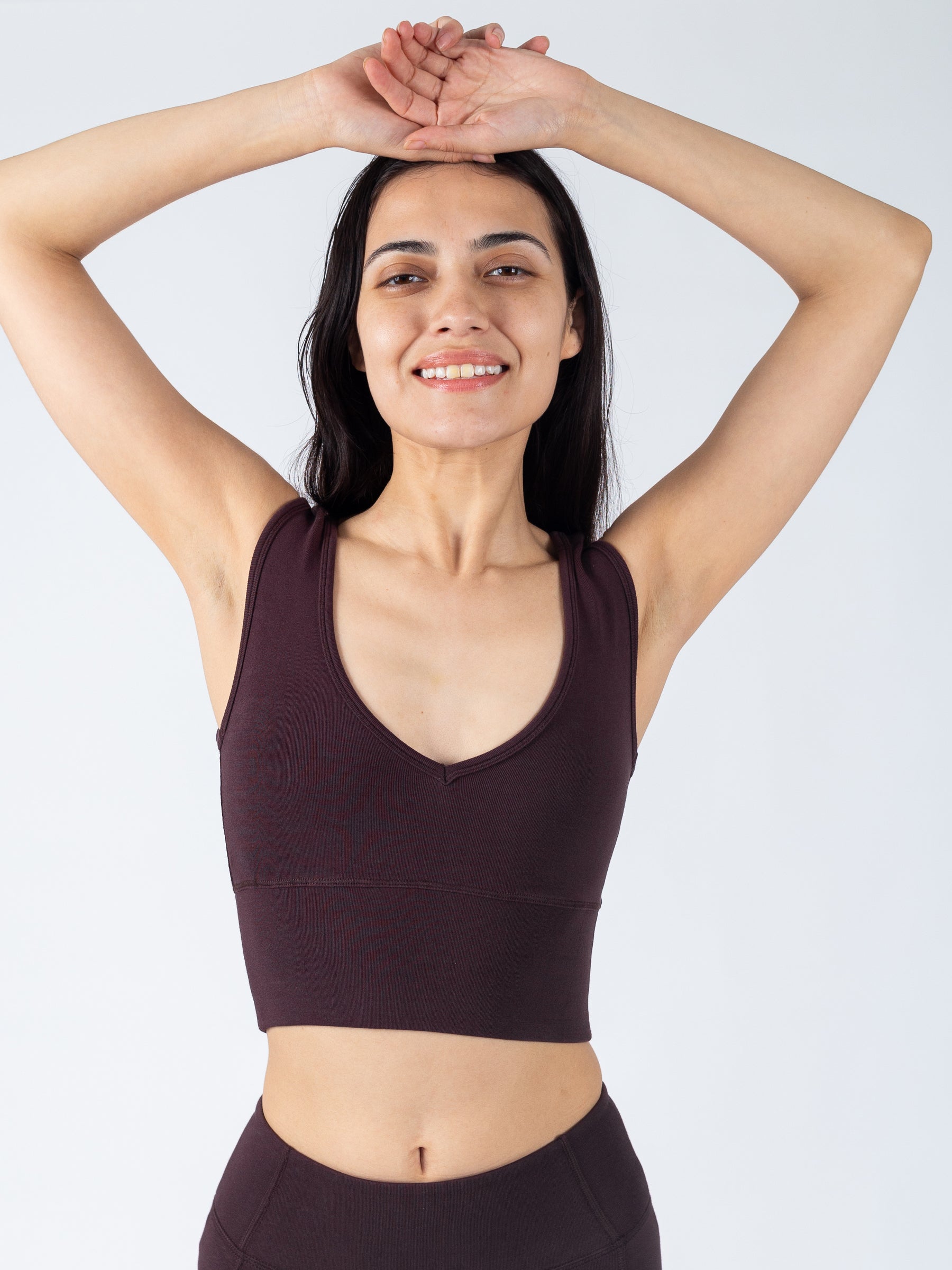 PlantTec™ Organic Reversible Tank | Espresso, a Organic Activewear by Happy Earth Apparel