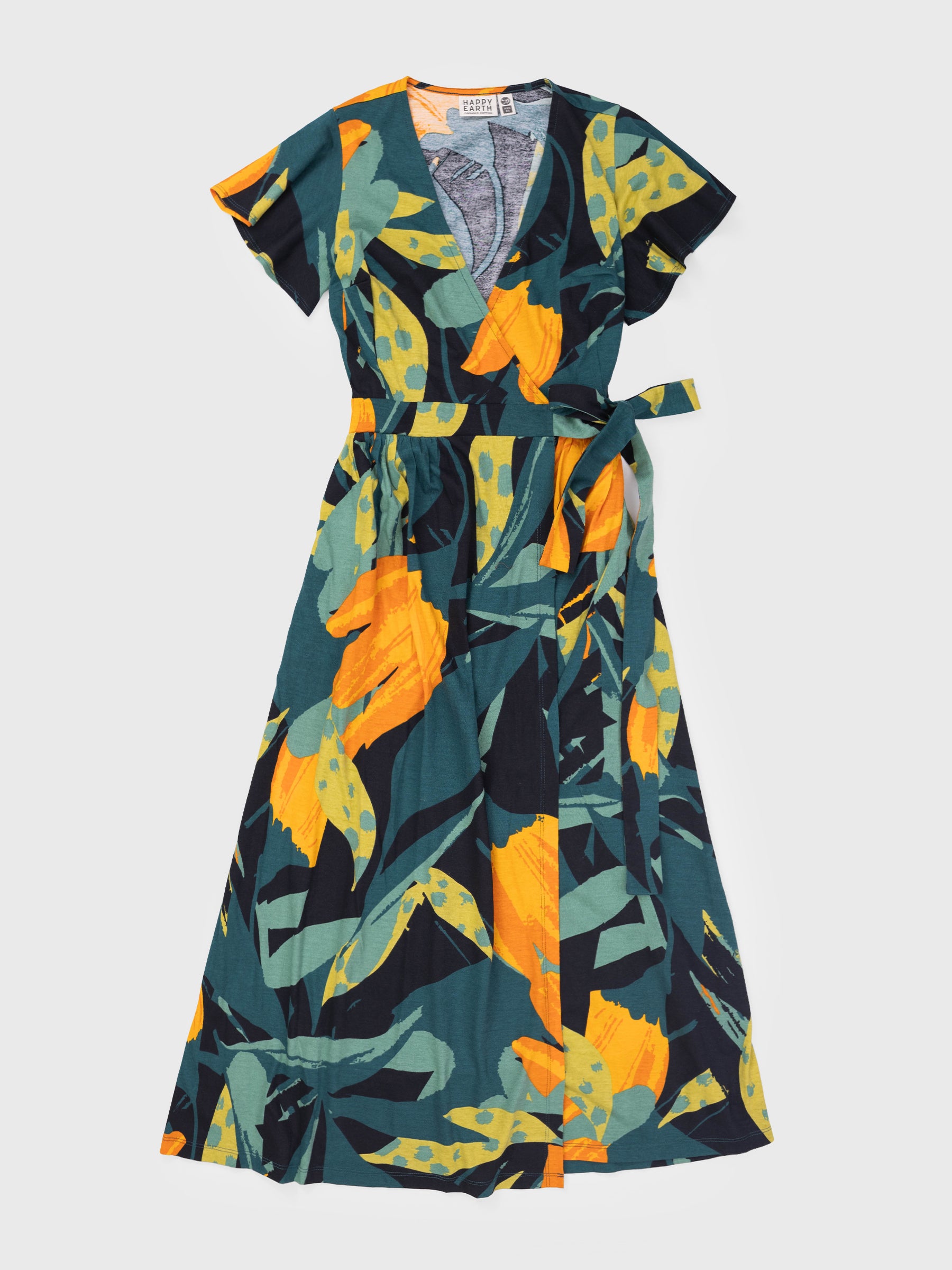 Women's Organic Cotton Wrap Dress