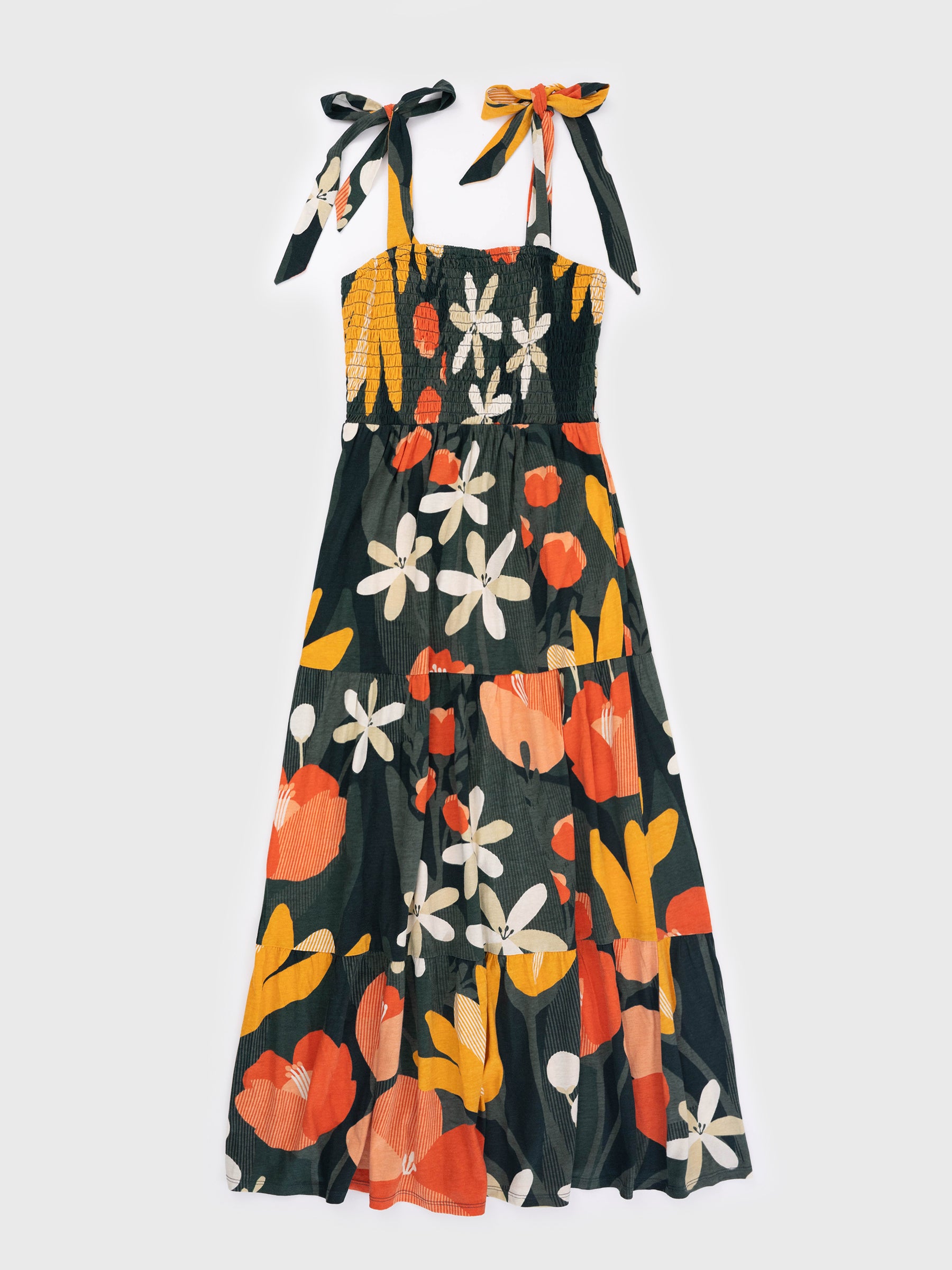 white christmas dresses Tropical Cotton A-Line Dress main image 1