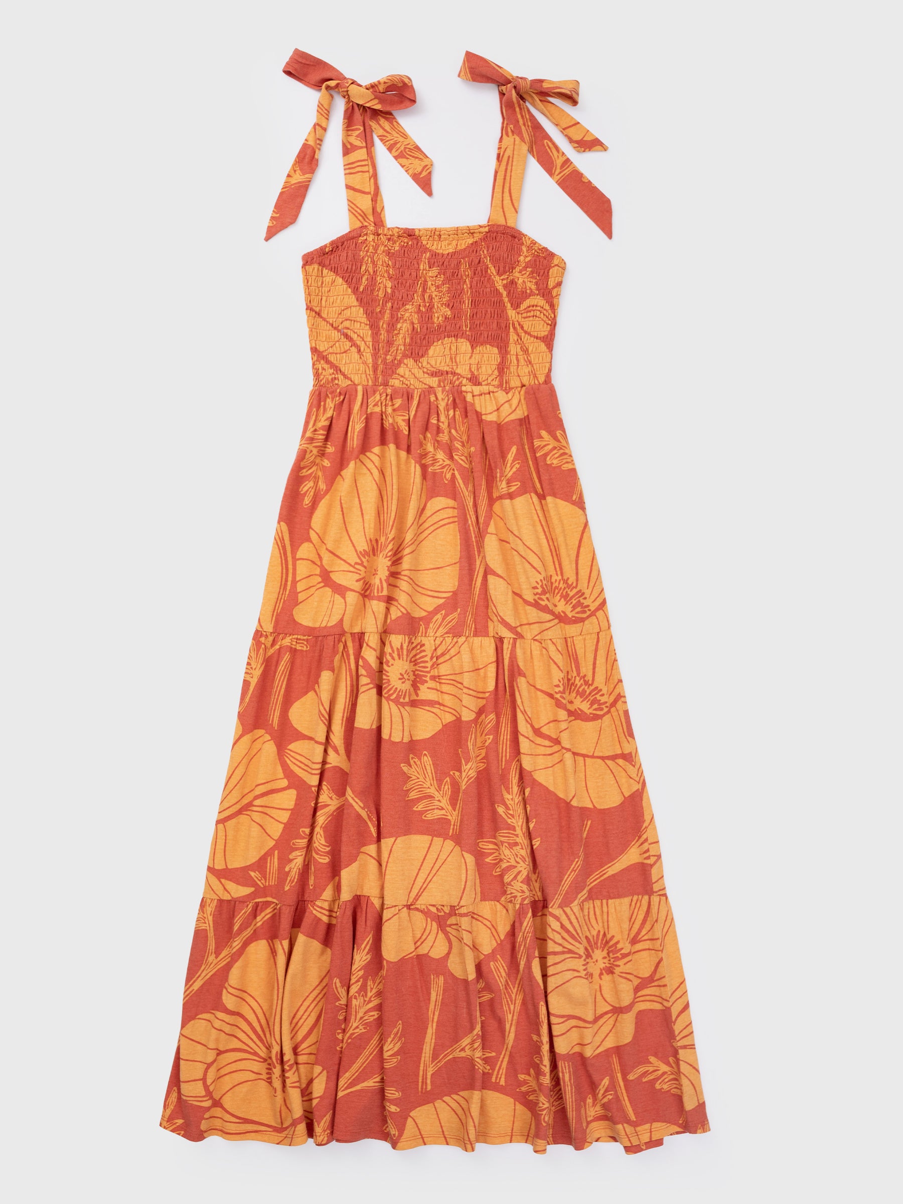 Evie Smocked Dress | Poppies