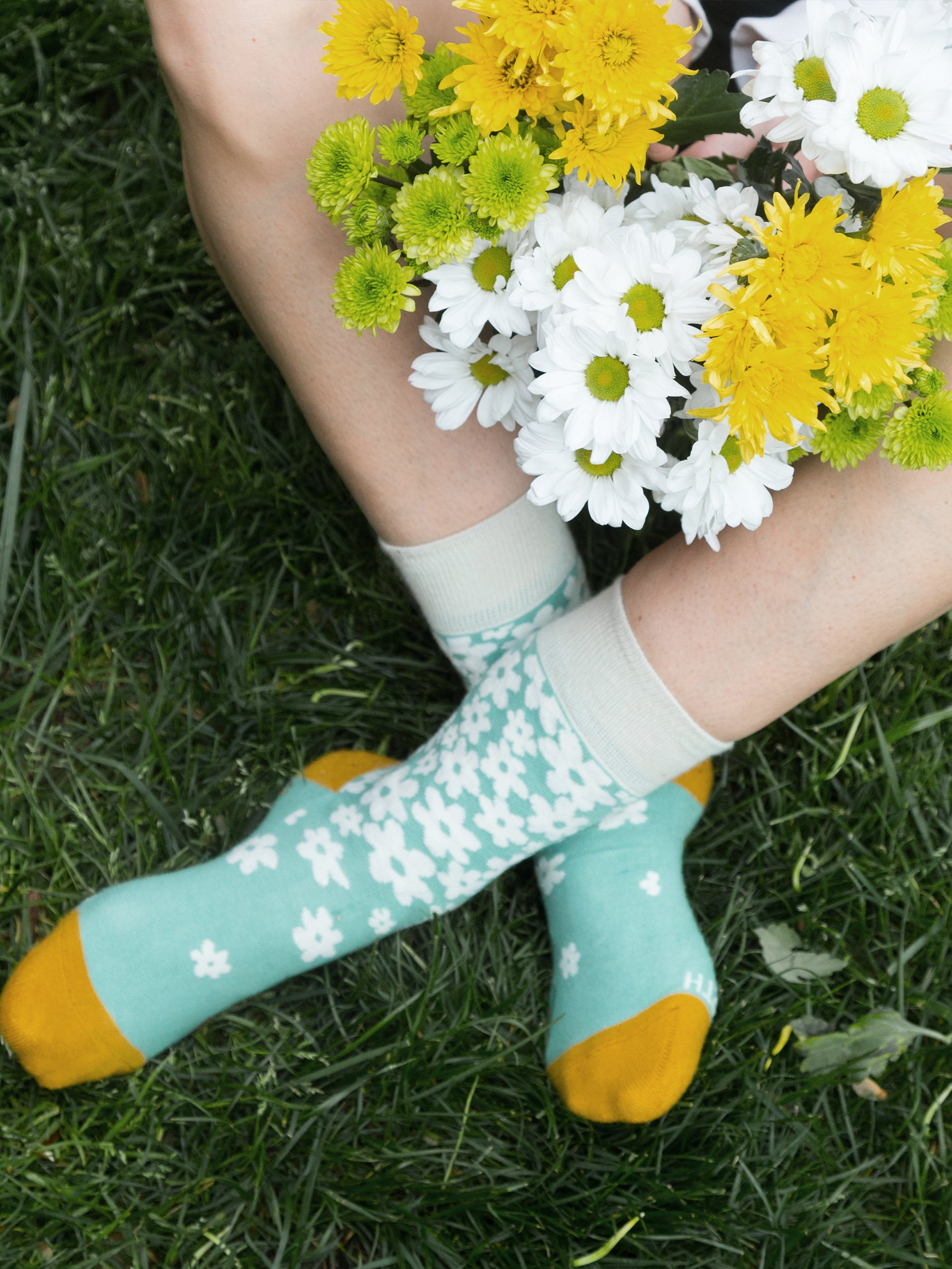 Flower Power Socks-Organic Socks-Happy Earth