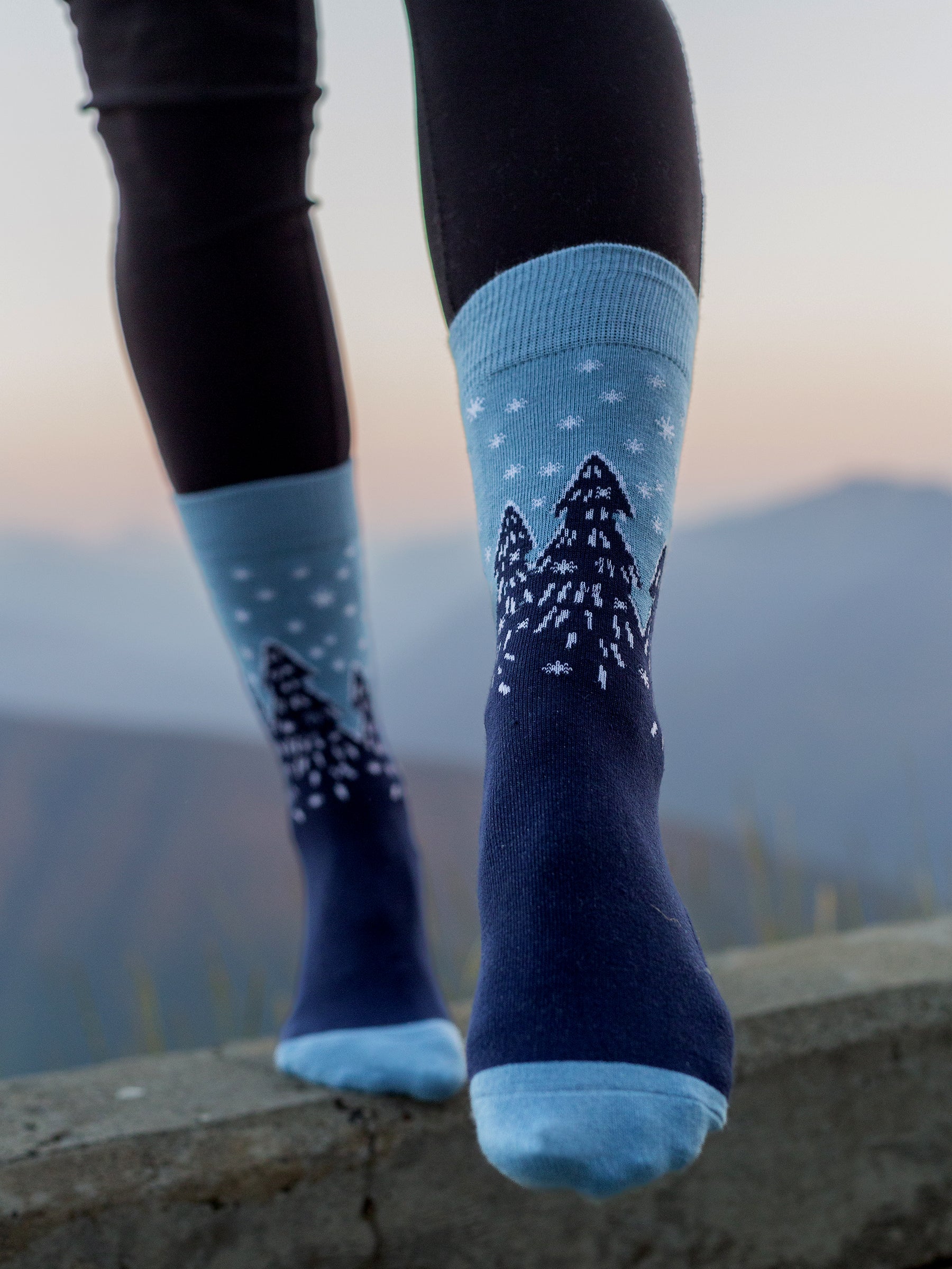 Forest Flurries Socks, a Organic Socks by Happy Earth Apparel