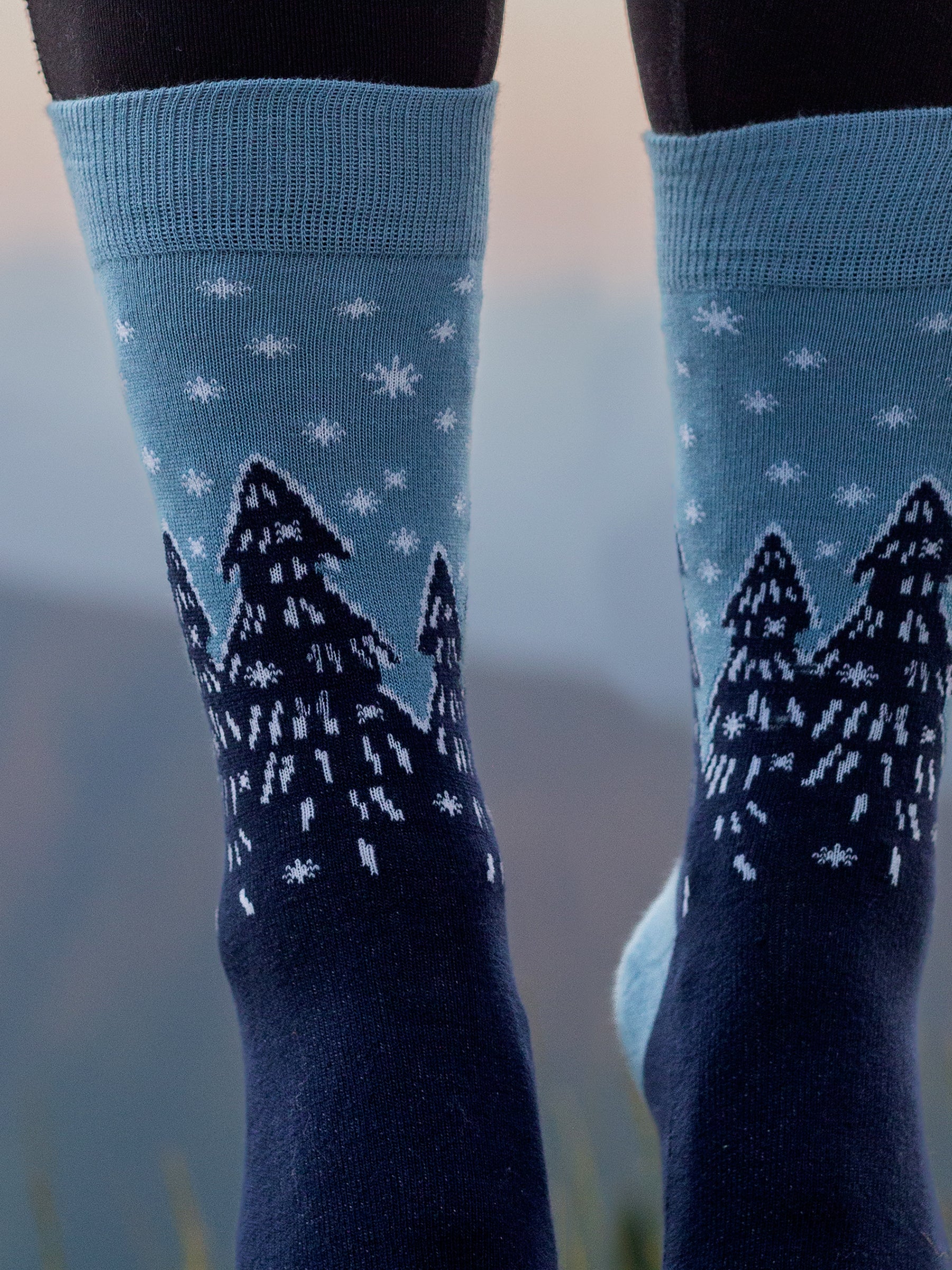 Forest Flurries Socks, a Organic Socks by Happy Earth Apparel