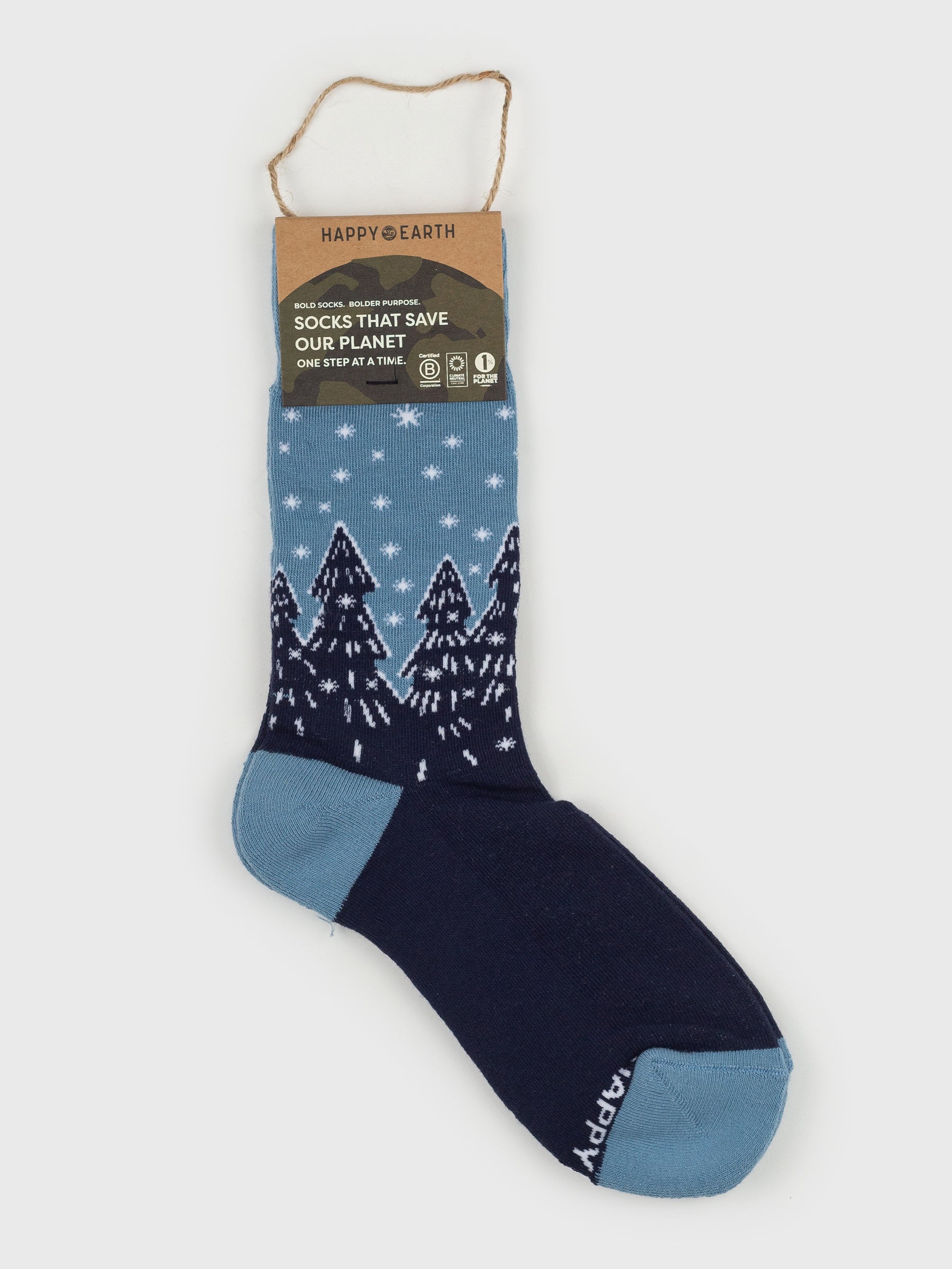 Forest Flurries Socks, a Organic Socks by Happy Earth Apparel