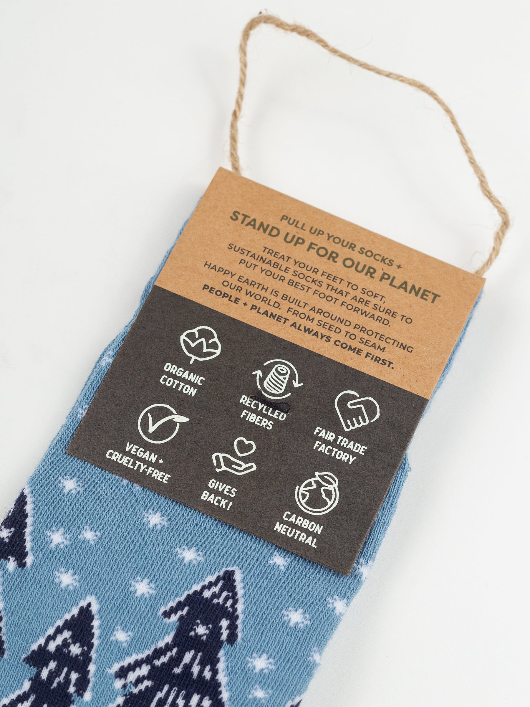 Forest Flurries Socks, a Organic Socks by Happy Earth Apparel
