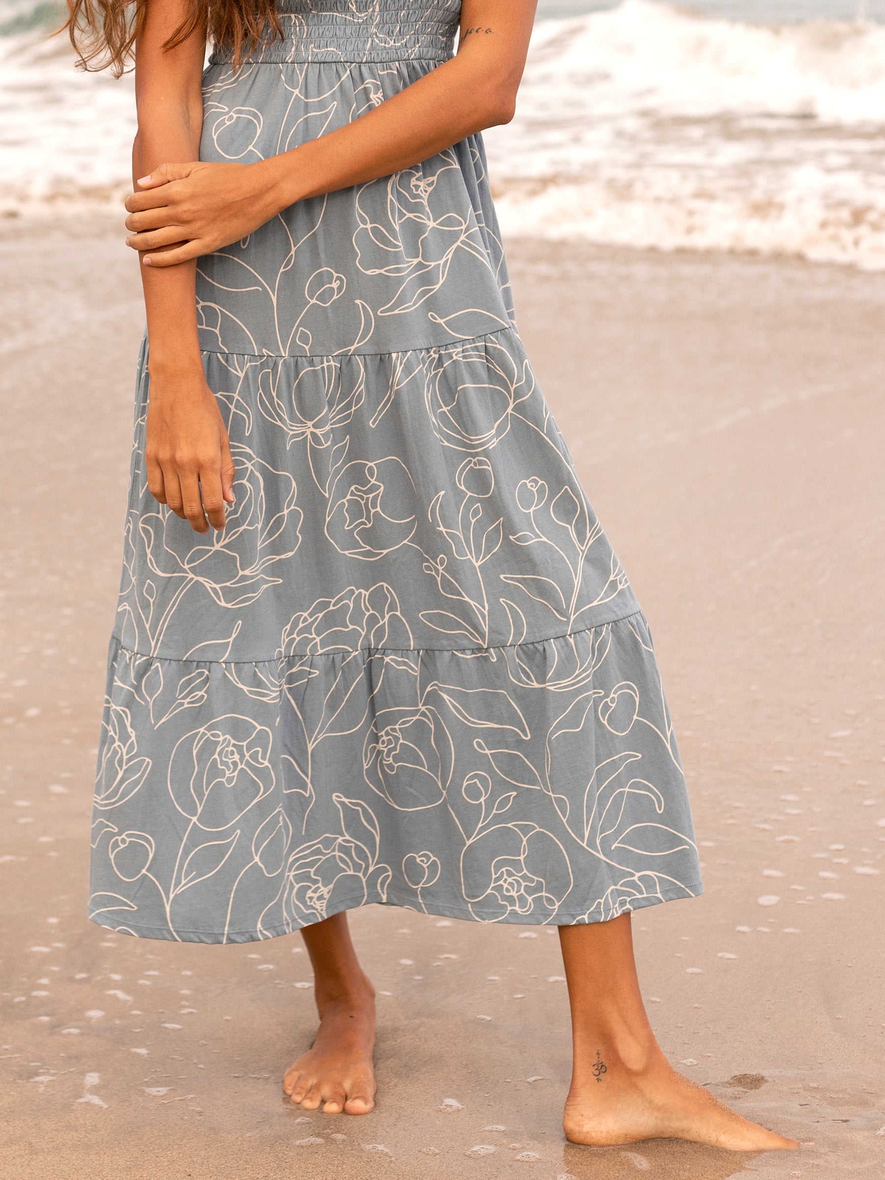 Evie Smocked Dress | Garden Rose