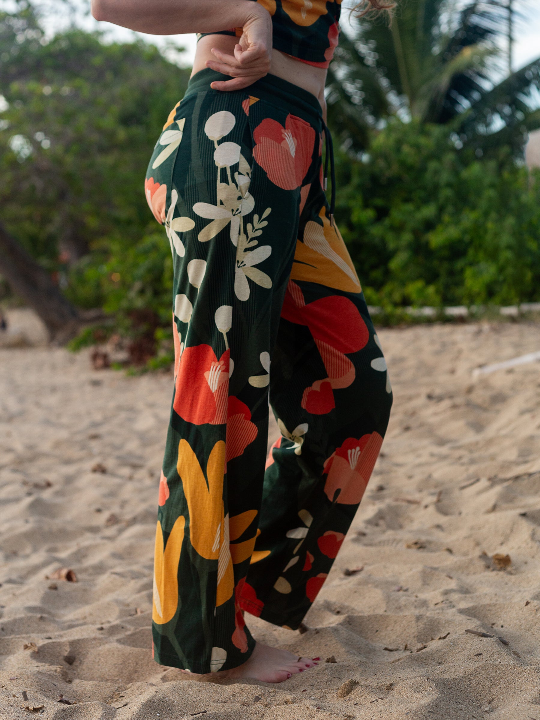 Getaway Pants | Paradise-Organic Pants-Happy Earth