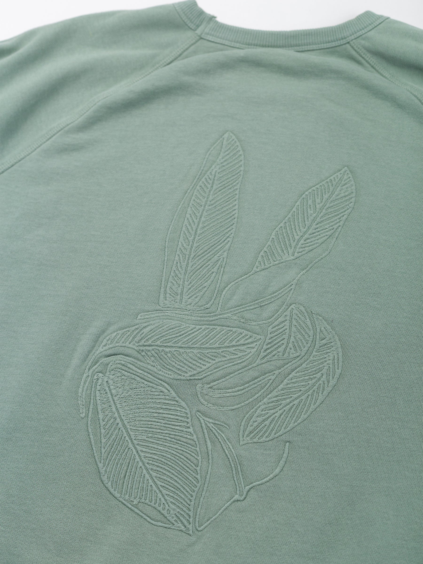 GOOD VIBES Embroidered Organic Pullover