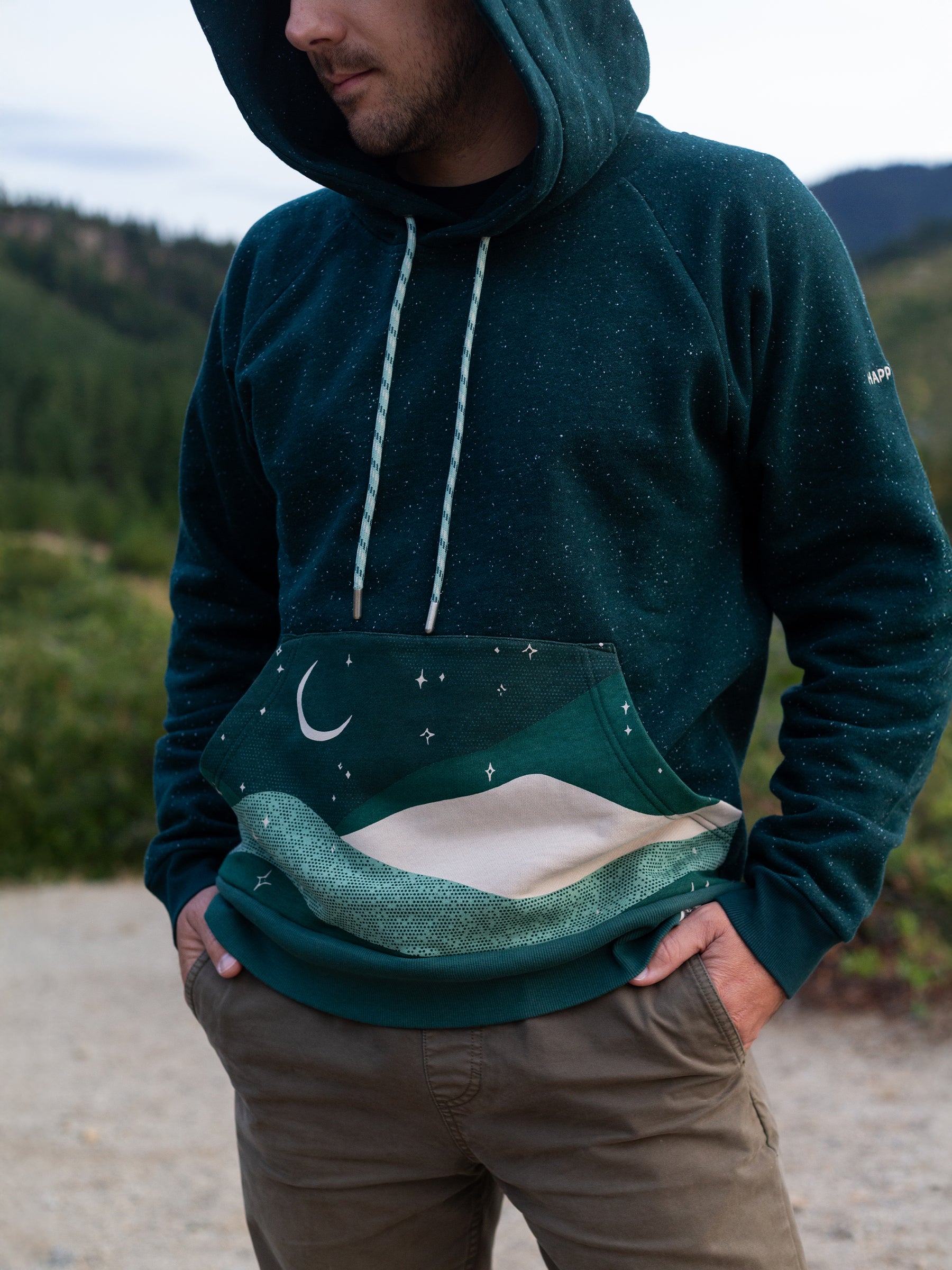 Stargaze Hoodie, a Organic Hoodie by Happy Earth Apparel
