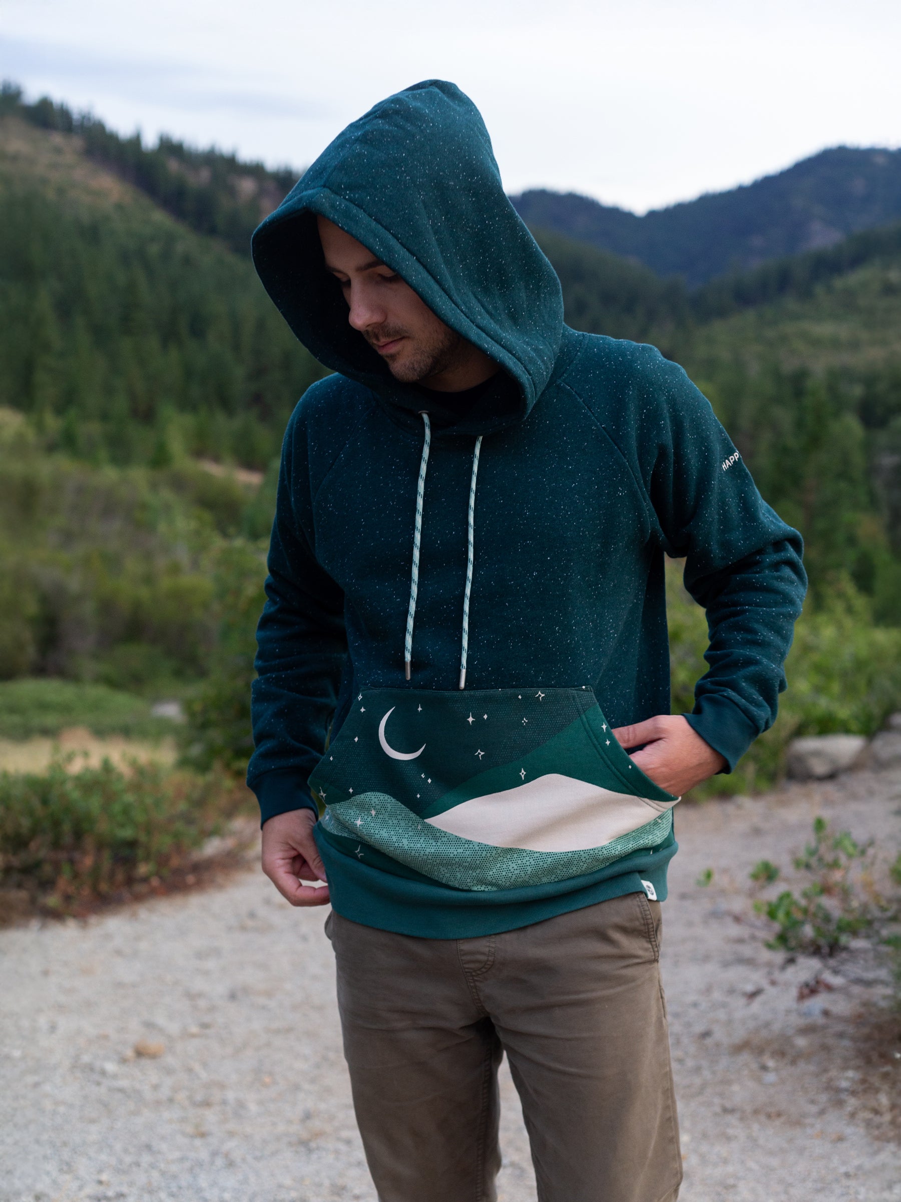 Stargaze Hoodie, a Organic Hoodie by Happy Earth Apparel